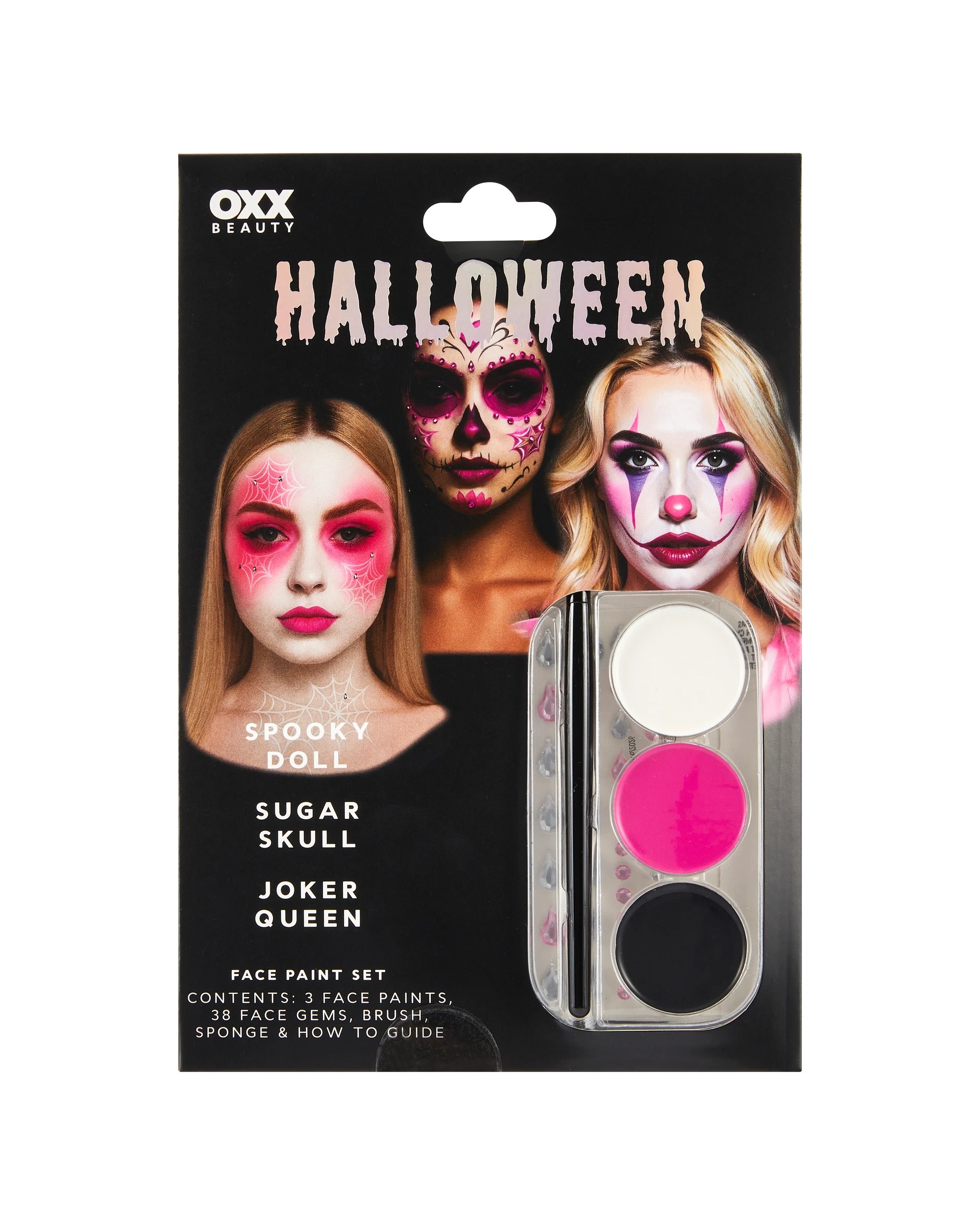 1 OXX Beauty 43 Piece Halloween Face Paint Set, 1 of 5
