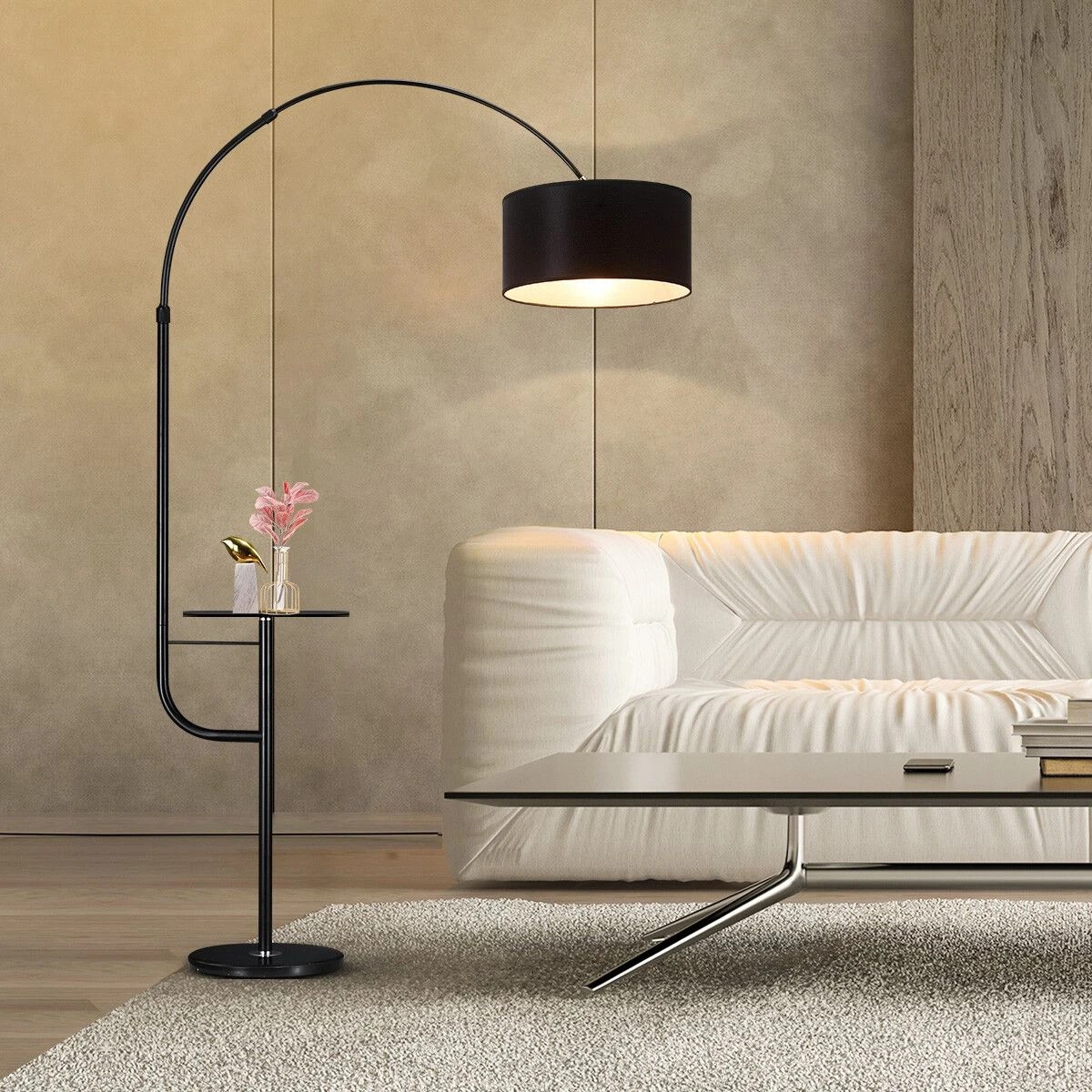 3 Ausway Adjustable Modern LED Floor Lamp Arc Standing Corner Reading Light, 3 of 3