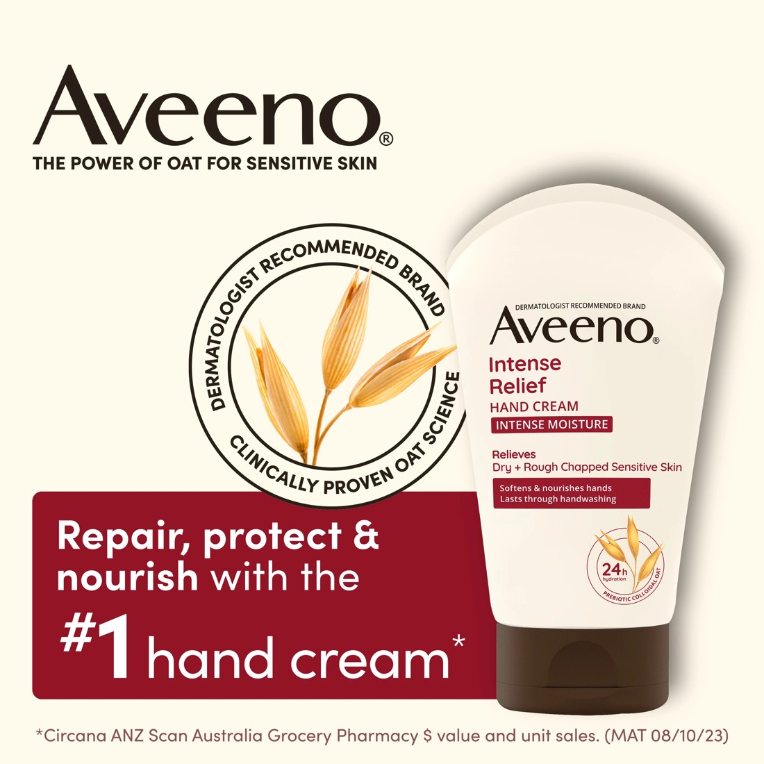 4 Aveeno Active Naturals Intense Relief Hand Cream 100g, 4 of 5