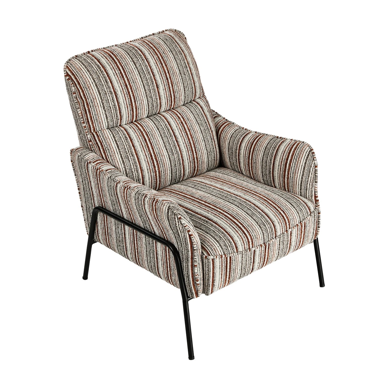 9 Oikiture Armchair Chenille Fabric Lounge Chair Accent Chair - Brown, 9 of 10