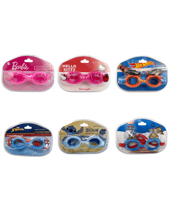 Kids License Swim Goggles Assorted Kmart