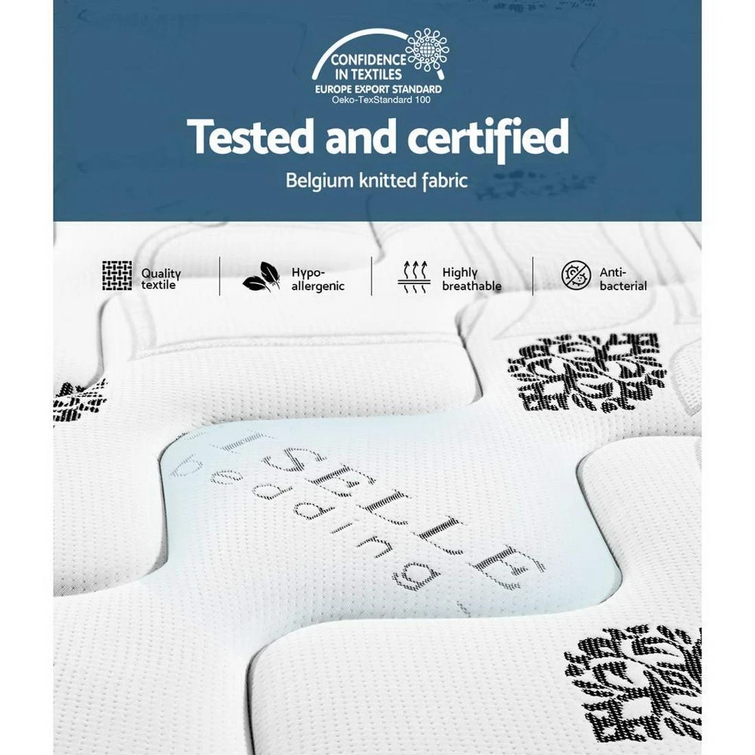 3 Giselle Bedding 35cm Mattress Cool Gel Memory Foam Queen - Multi, 3 of 7