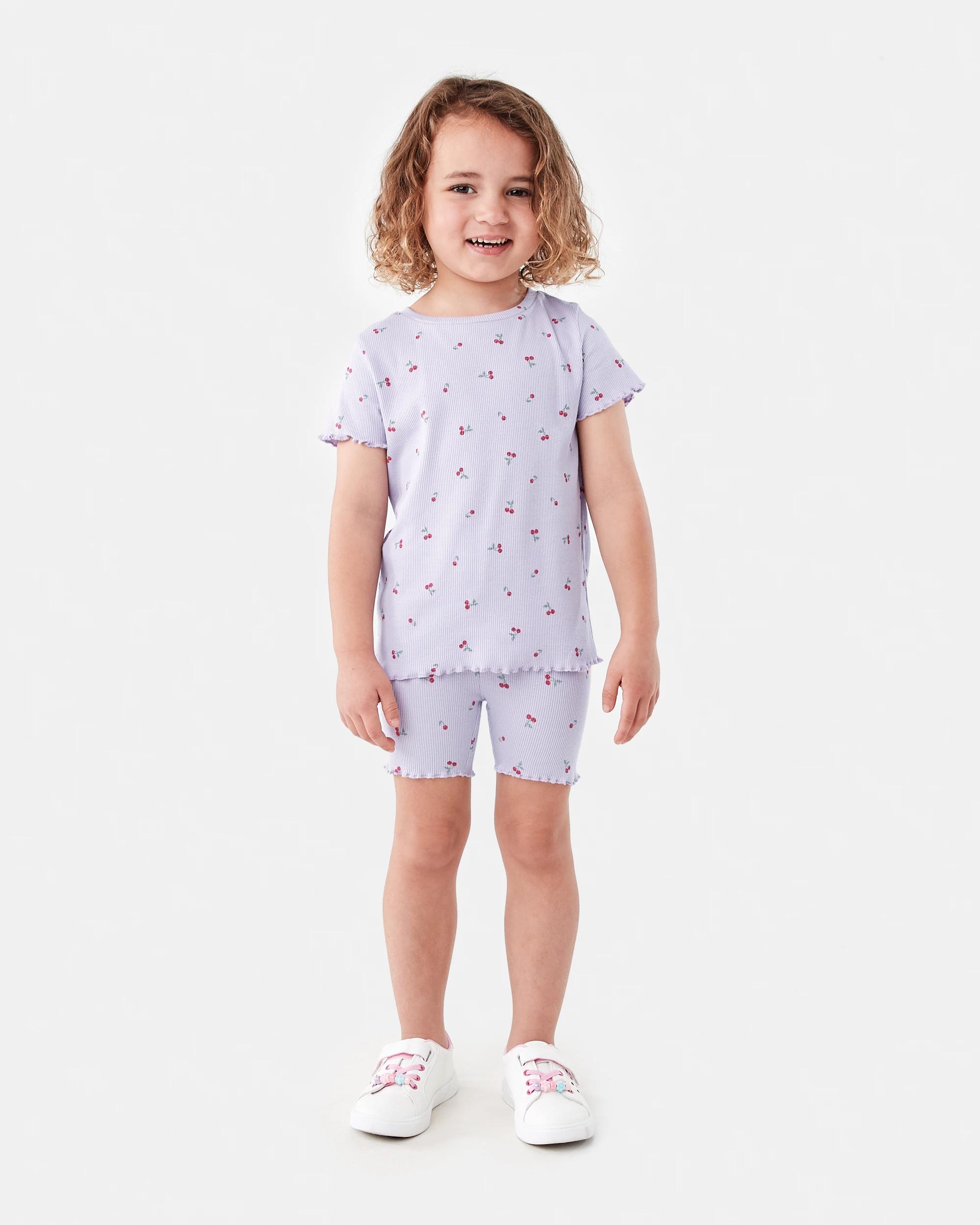 7 Short Sleeve Rib T-shirt Pur Cherry, 7 of 10