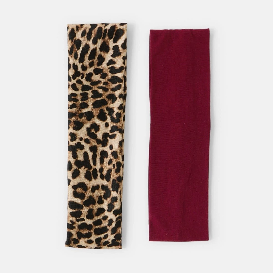 1 2 Pack Stretch Headband - Leopard Print, 1 of 5