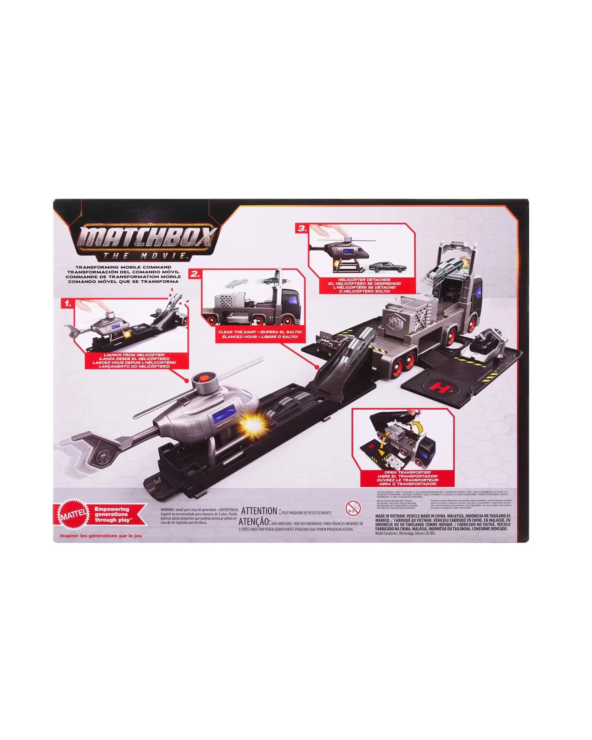 6 Matchbox The Movie Transforming Mobile Command Playset, 6 of 6