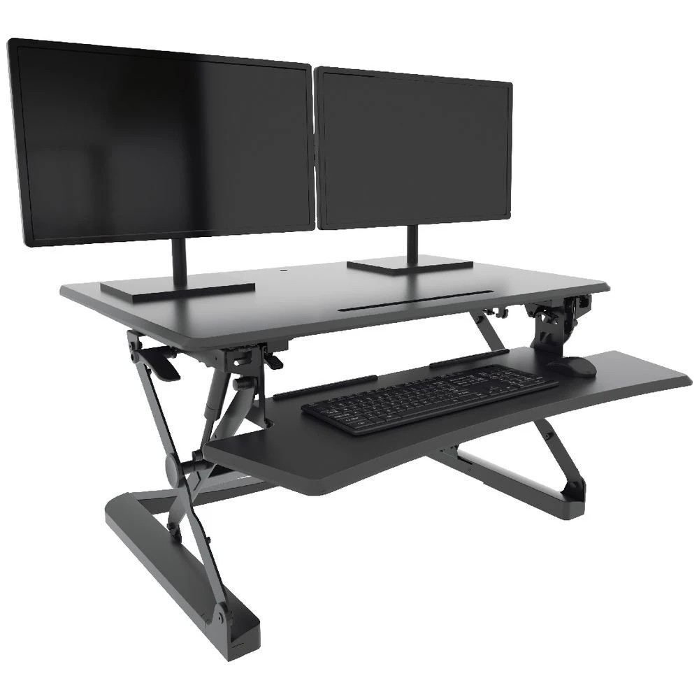 10 Stilford Professional Sit Stand Adjustable Desk Riser Black Desks, Tables and Workstations, 10 of 10