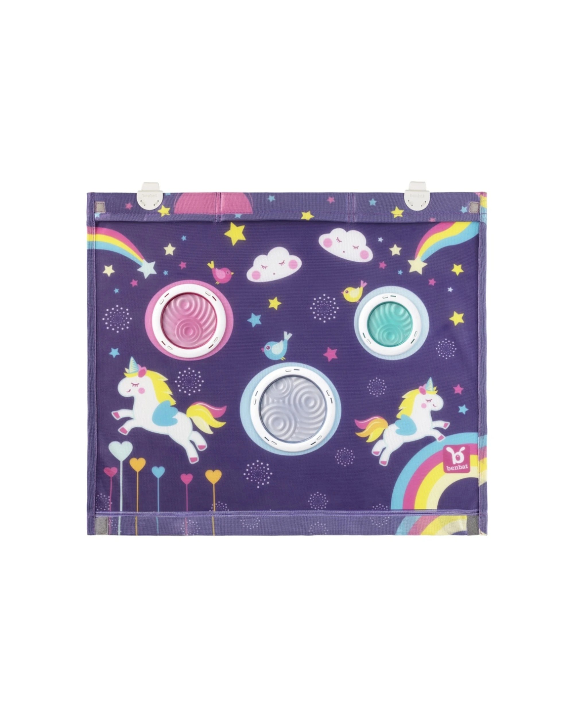 1 Benbat Kids Car Window Sun Shade Extra Large Unicorn Collection Glare Shade - Multi, 1 of 2