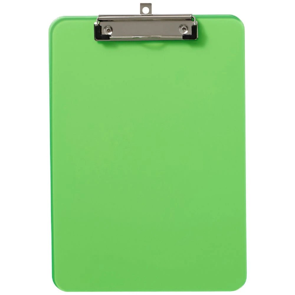 1 J.Burrows A4 Plastic Clipboard Green, 1 of 1