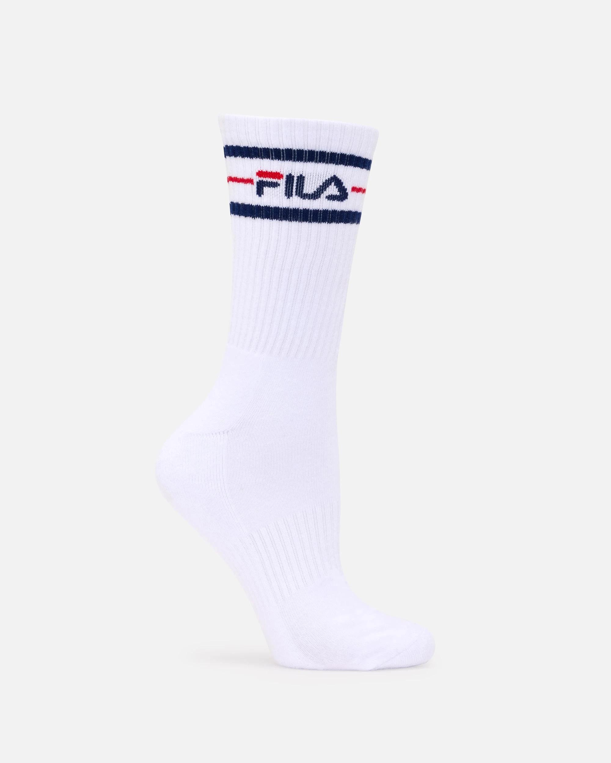 2 Fila Sports Crew 3 Pack Socks WHITE, 2 of 4