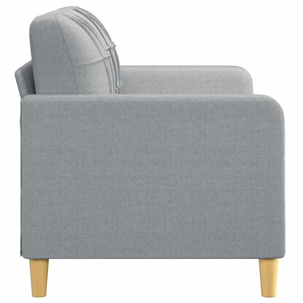 4 Vidaxl 2-seater Sofa Light Fabric - Grey, 4 of 9