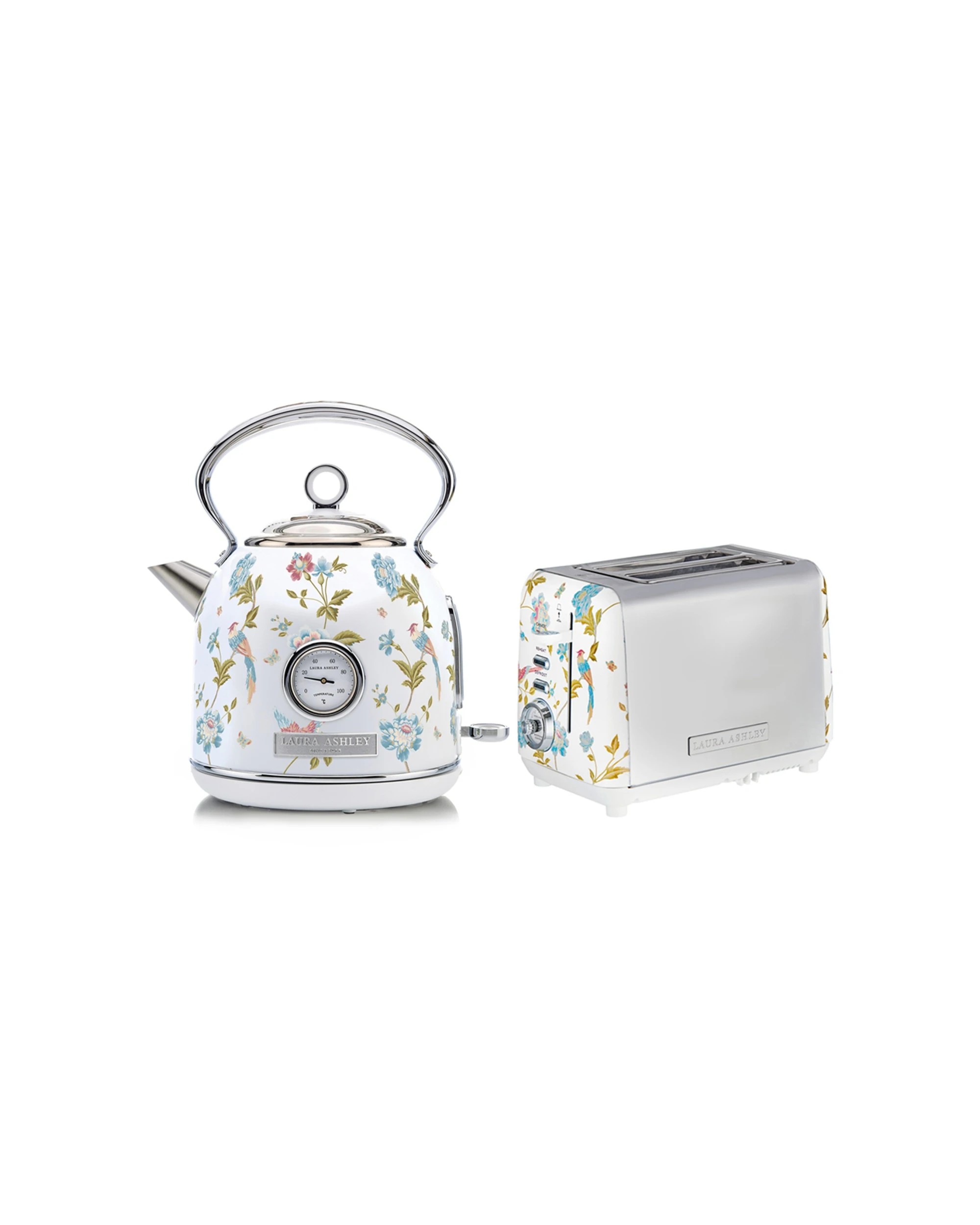 1 Laura Ashley 1.7L Electric Kettle And 2 Slice Toaster Combo Elveden - Pattern, 1 of 8