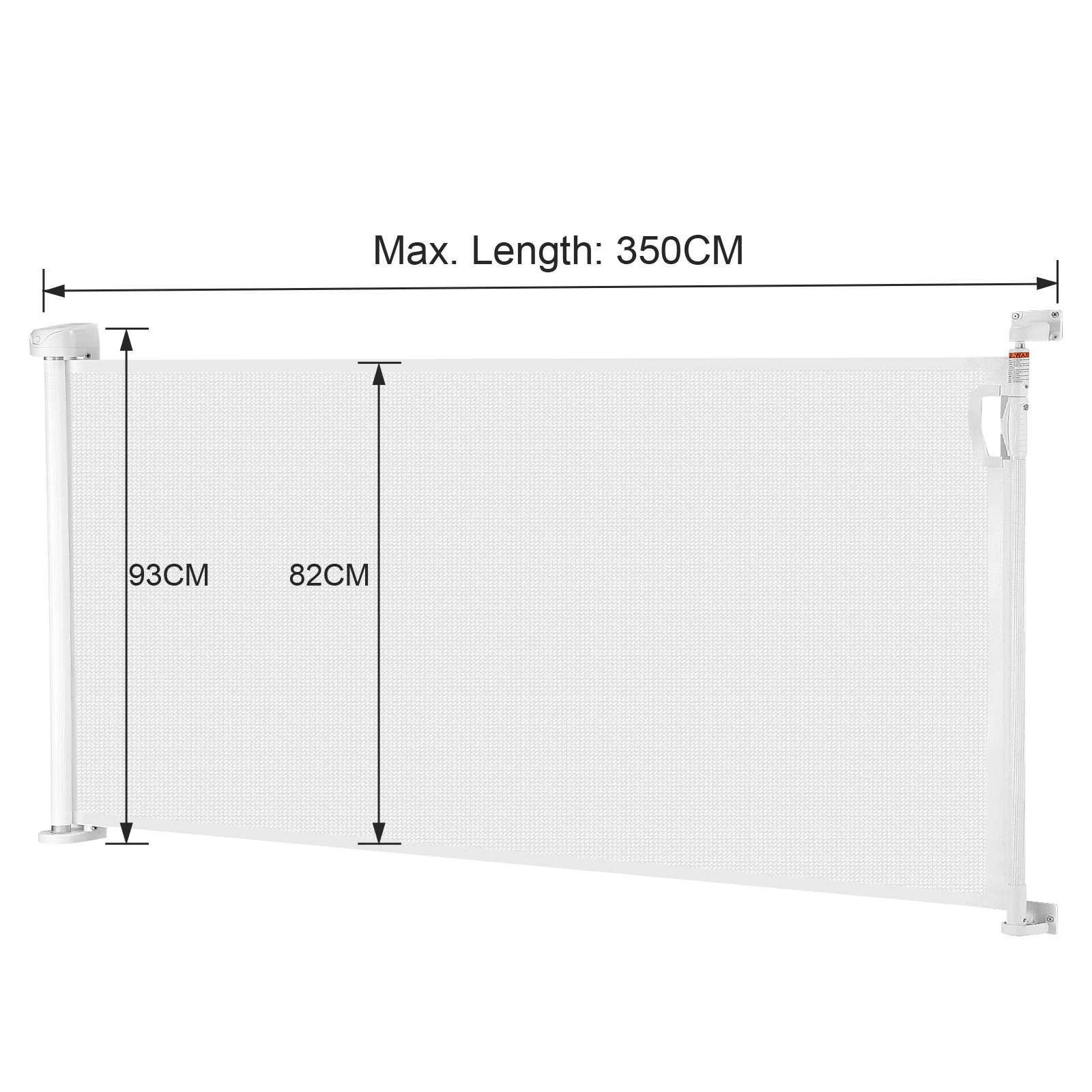 1 Pet Scene Retractable Safety Gate Dog Cat Pet Enclosure  White, 1 of 5