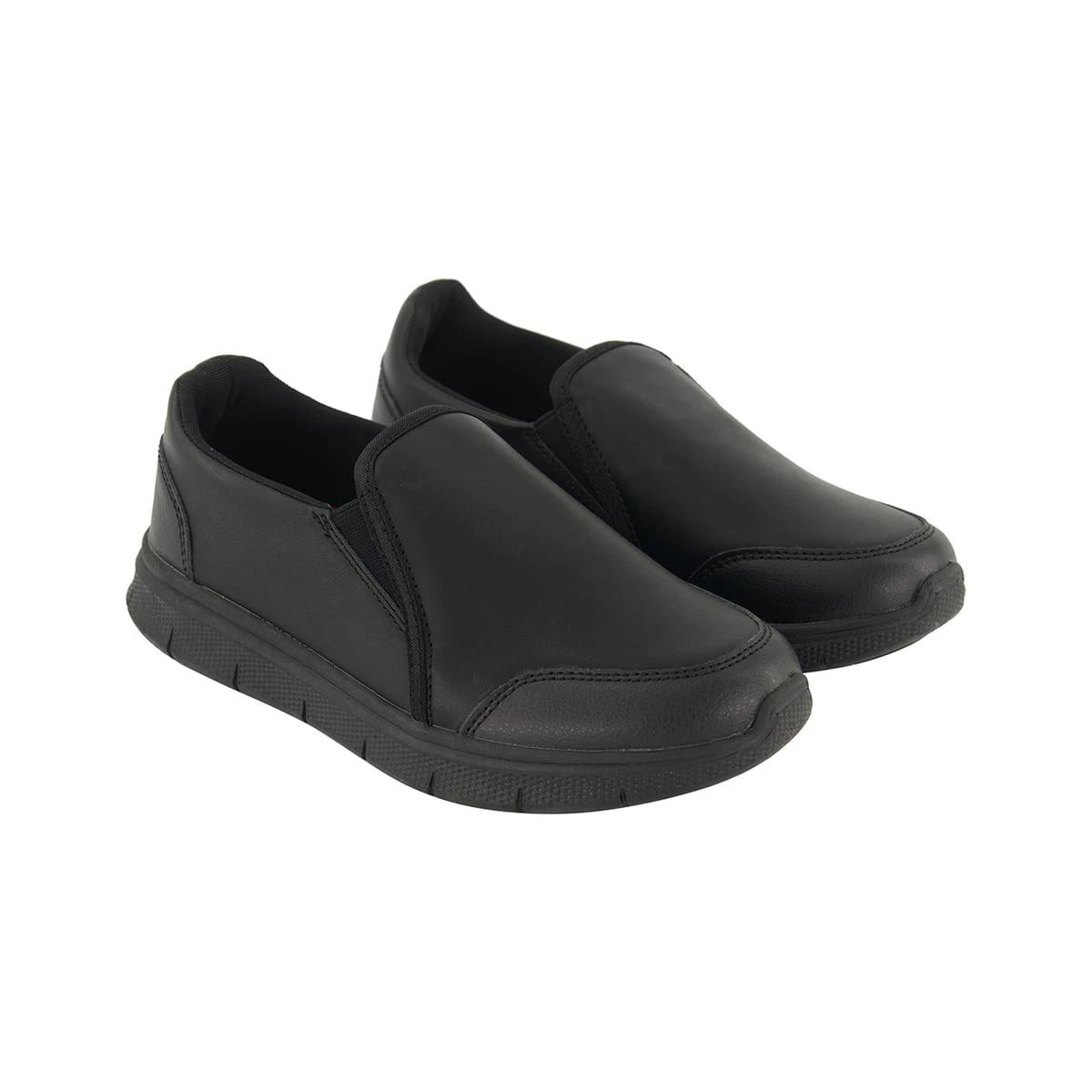 4 Slip Resistant Sneakers BLACK, 4 of 5