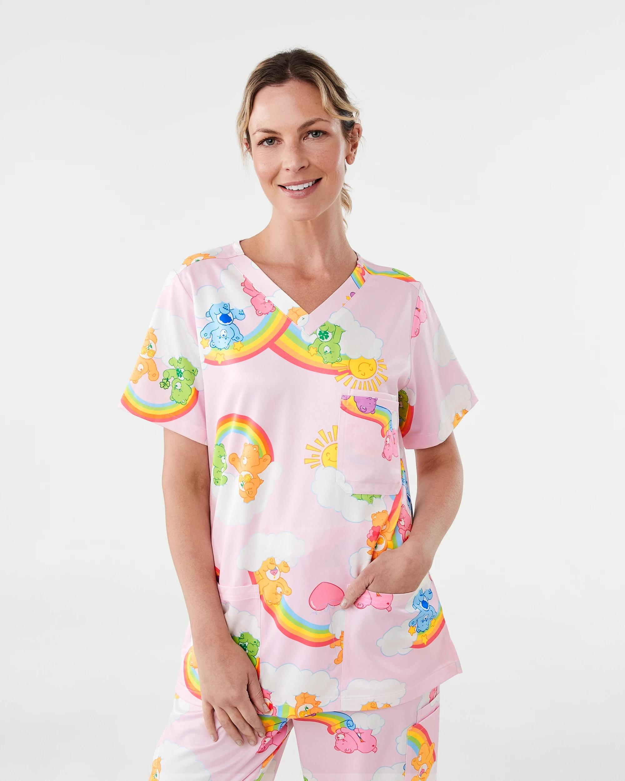 1 Workwear Care Bears License Scrub Top Carebears, 1 of 9