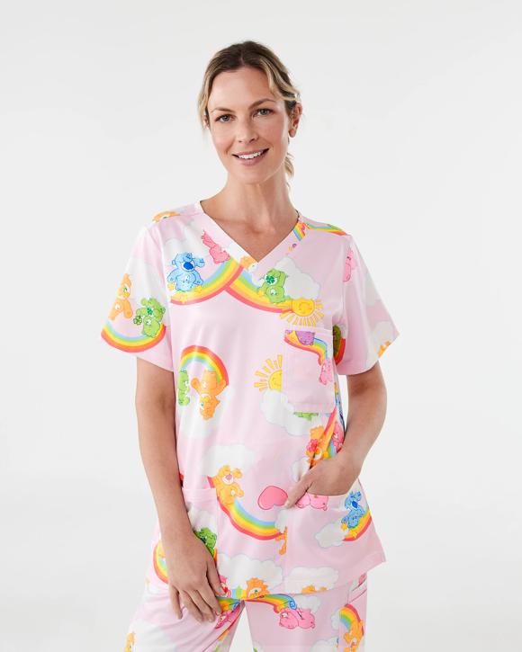 Workwear Care Bears License Scrub Top