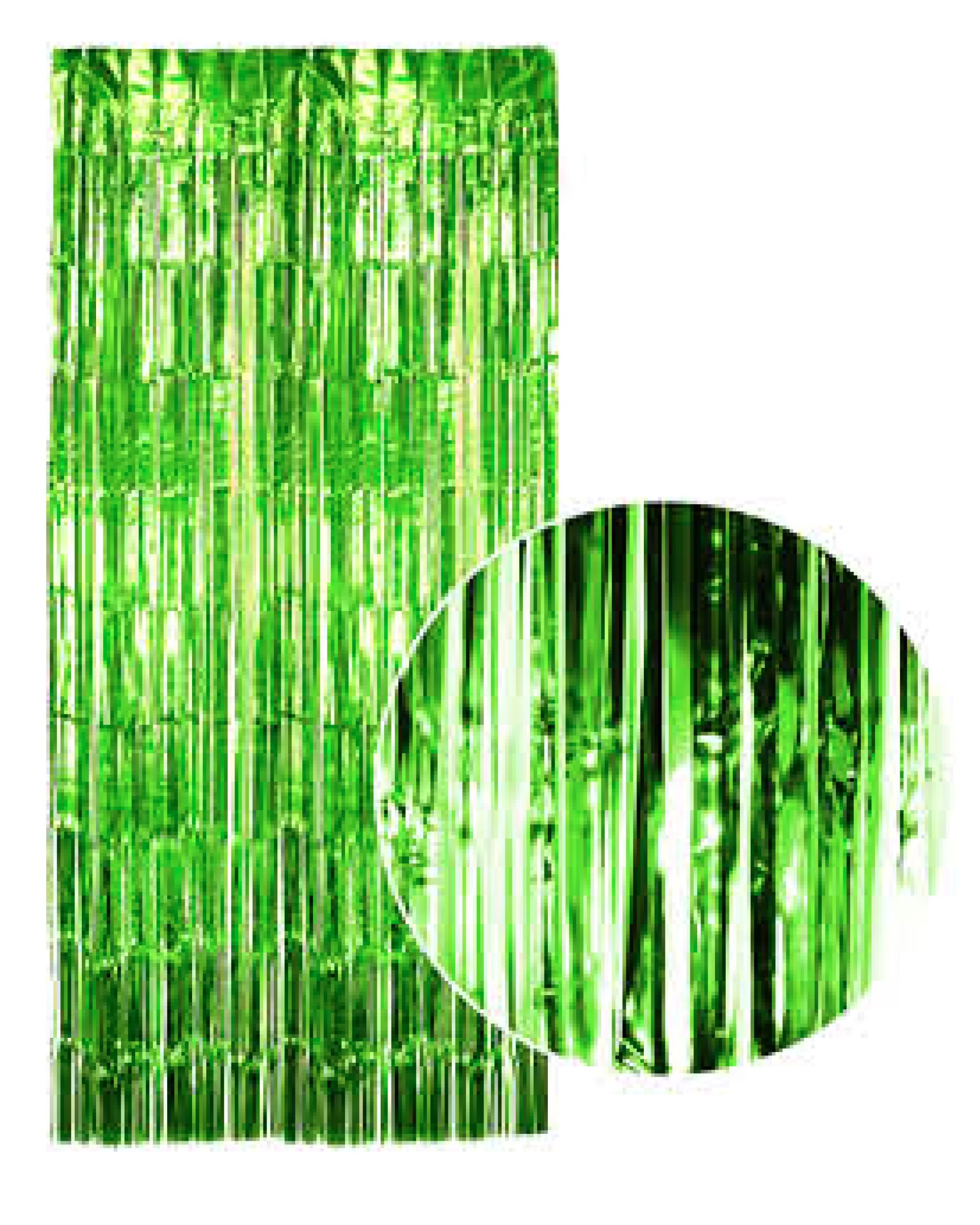 2 Br Costumes Tinsel Curtain Foil Metallic Fringe Backdrop Party Door Decorations - (200cm X 100cm) - Green, 2 of 5