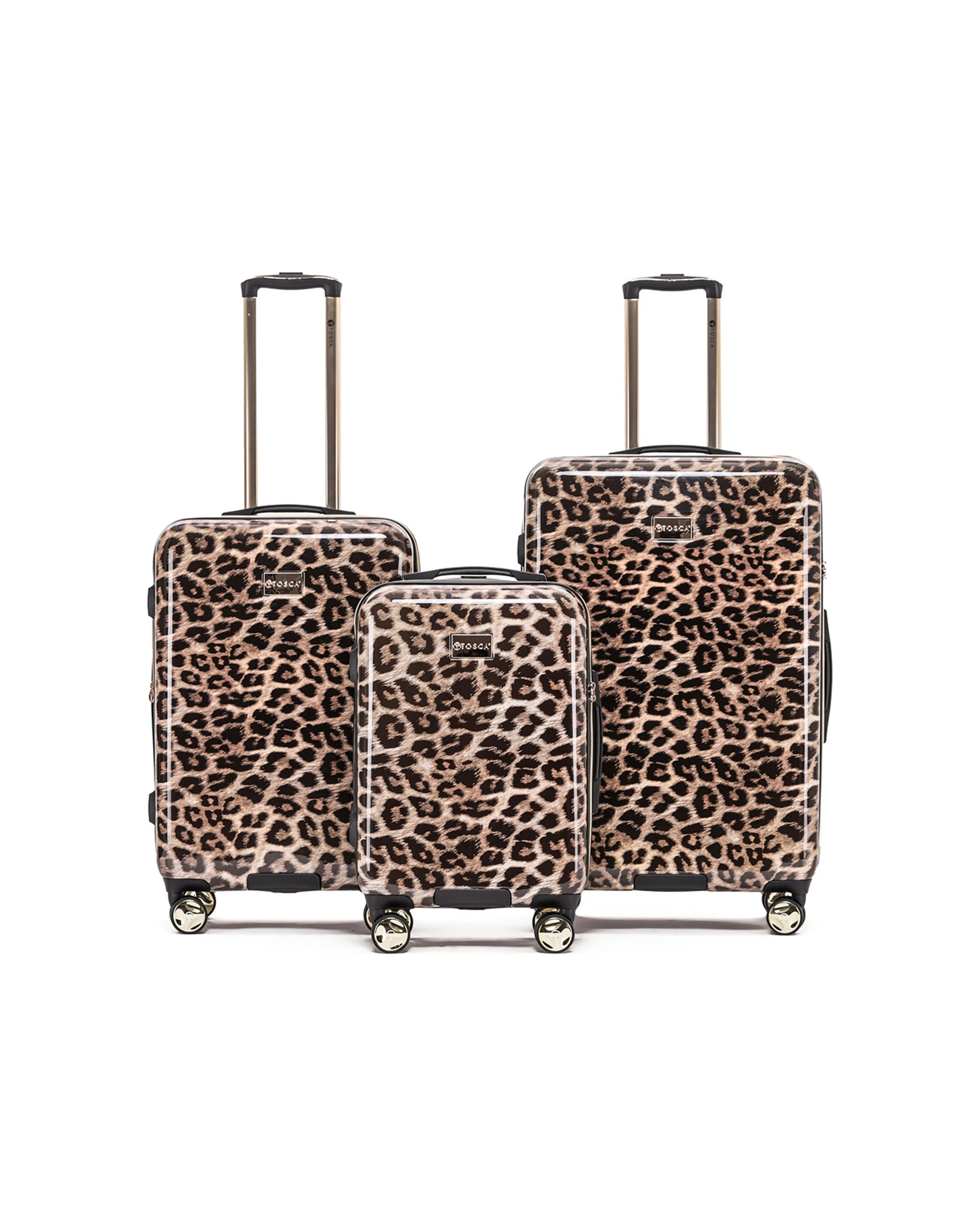 1 Tosca 3Pc Wheeled Hard Shell Suitcase Luggage Set - Pattern, 1 of 3
