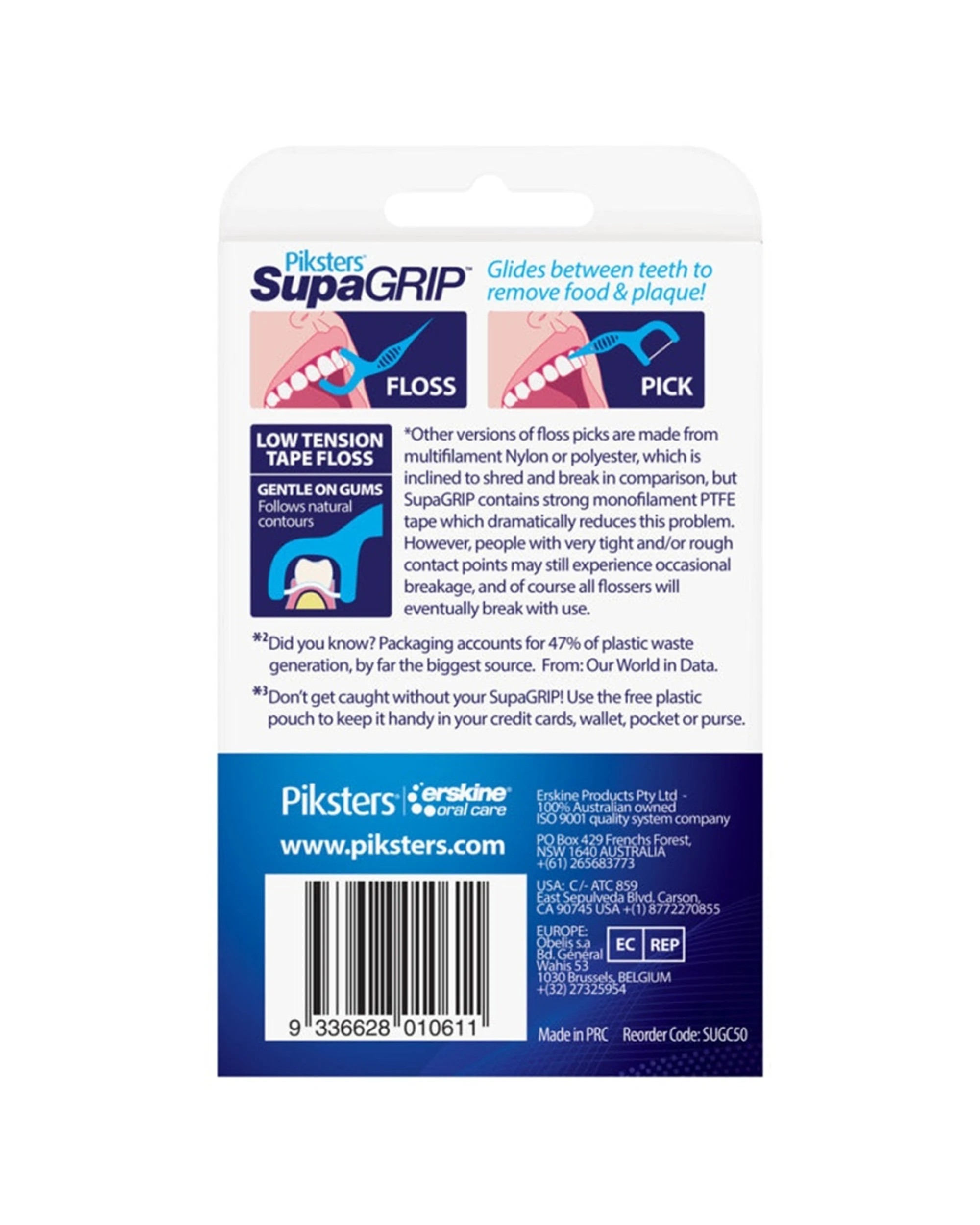 3 Piksters SupaGRIP Floss Picks 50 Pack, 3 of 4