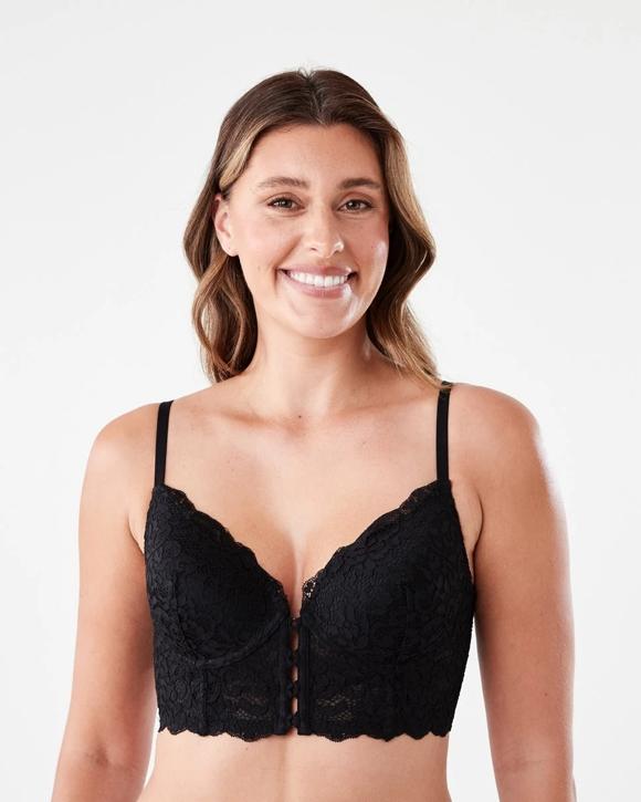 Co-ordinated Lace Push-Up Corset Bra