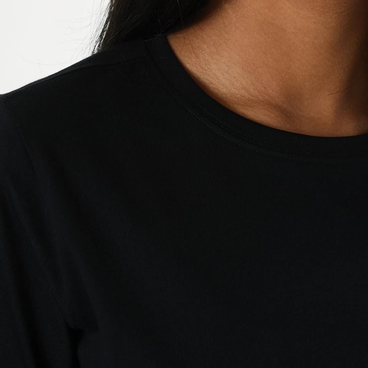 4 Short Sleeve Plain T-shirt BLACK, 4 of 8
