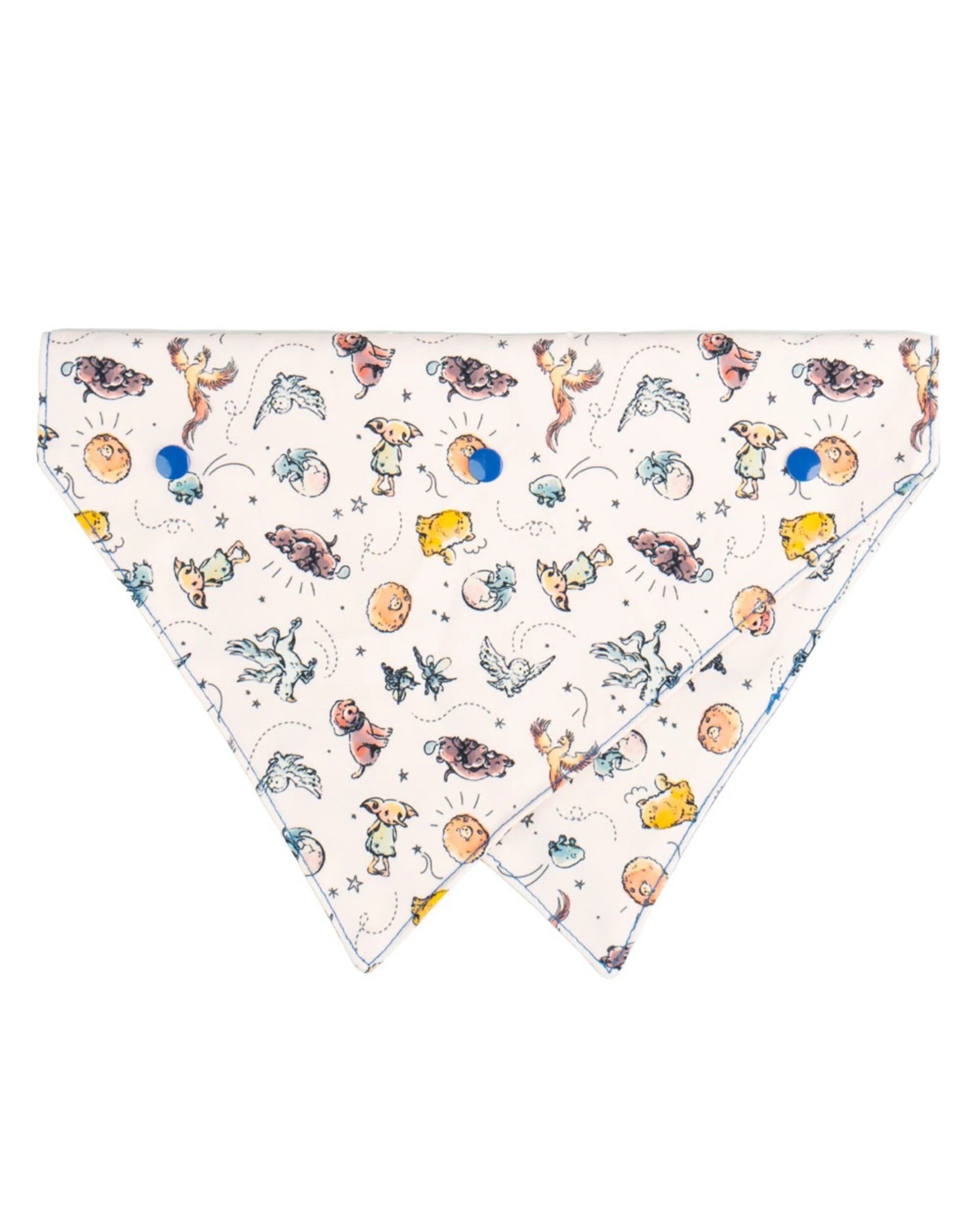 2 Harry Potter - Hogwarts House Crests Pet Bandana - Medium/Large - Blue, 2 of 4