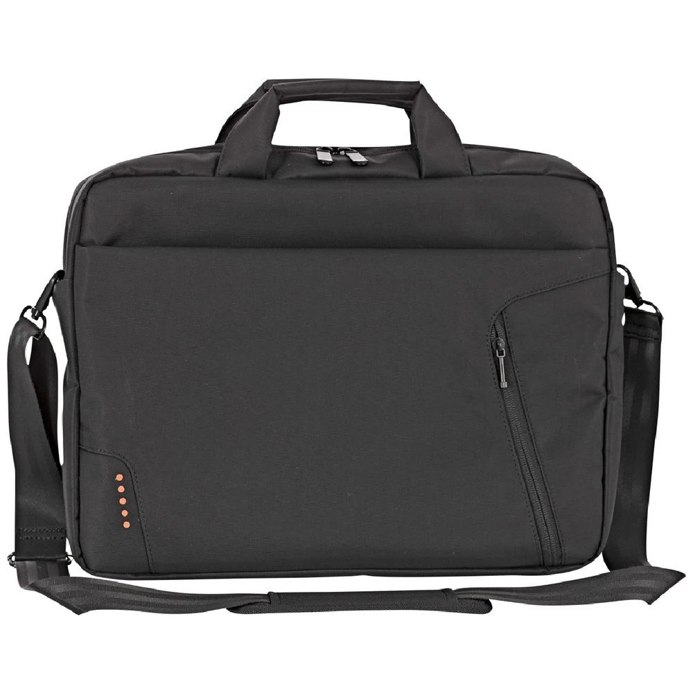 1 J.Burrows 15.6" Laptop Bag with External Zip Pocket Black, 1 of 4