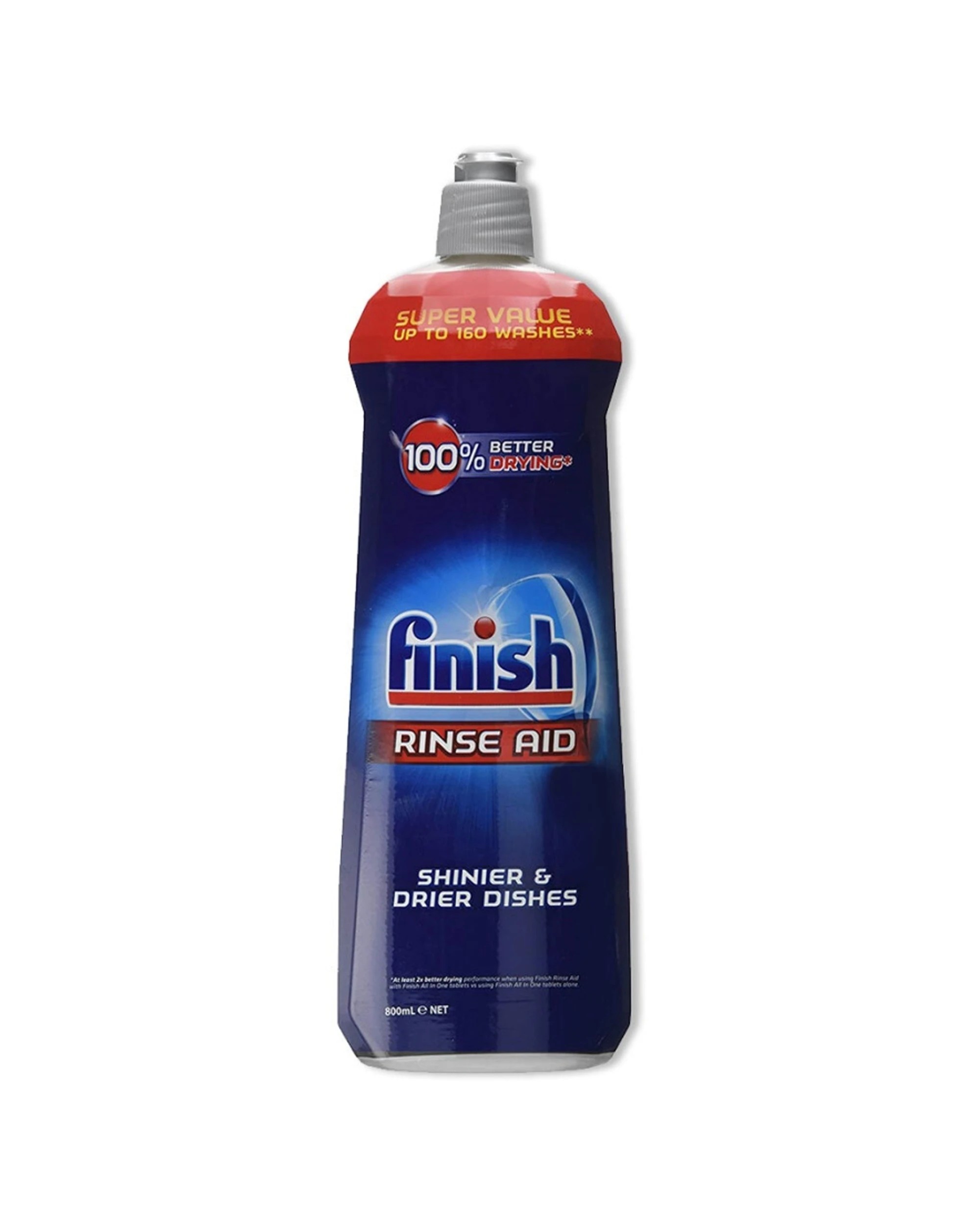 1 Finish Rinse Aid Dishwasher Rinse Aid Water Spot Remover 800ml 160 Washes, 1 of 3
