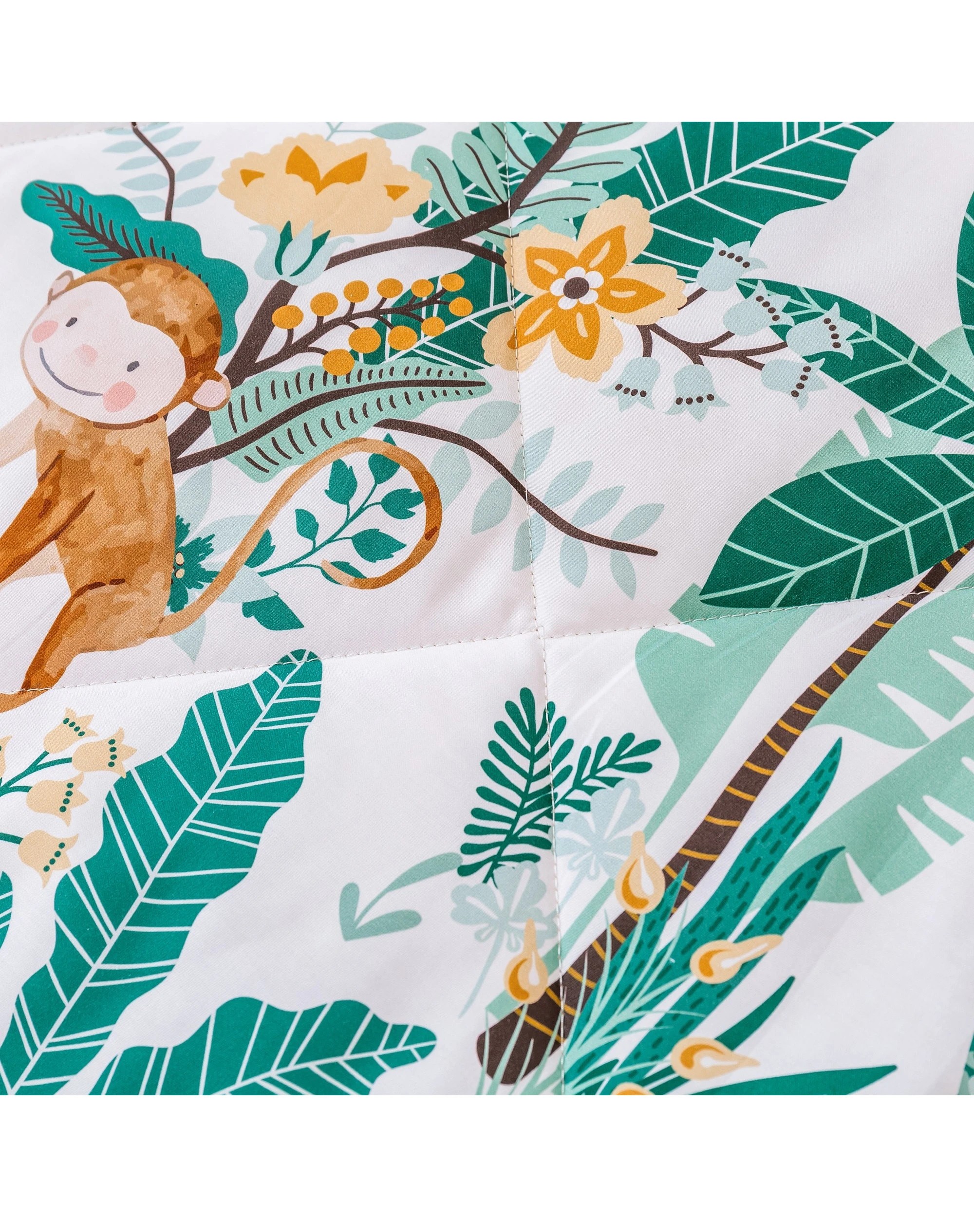 3 Jack & Ava Comforter Set Cheeky Monkey - Single Bed - Animal Print, 3 of 7