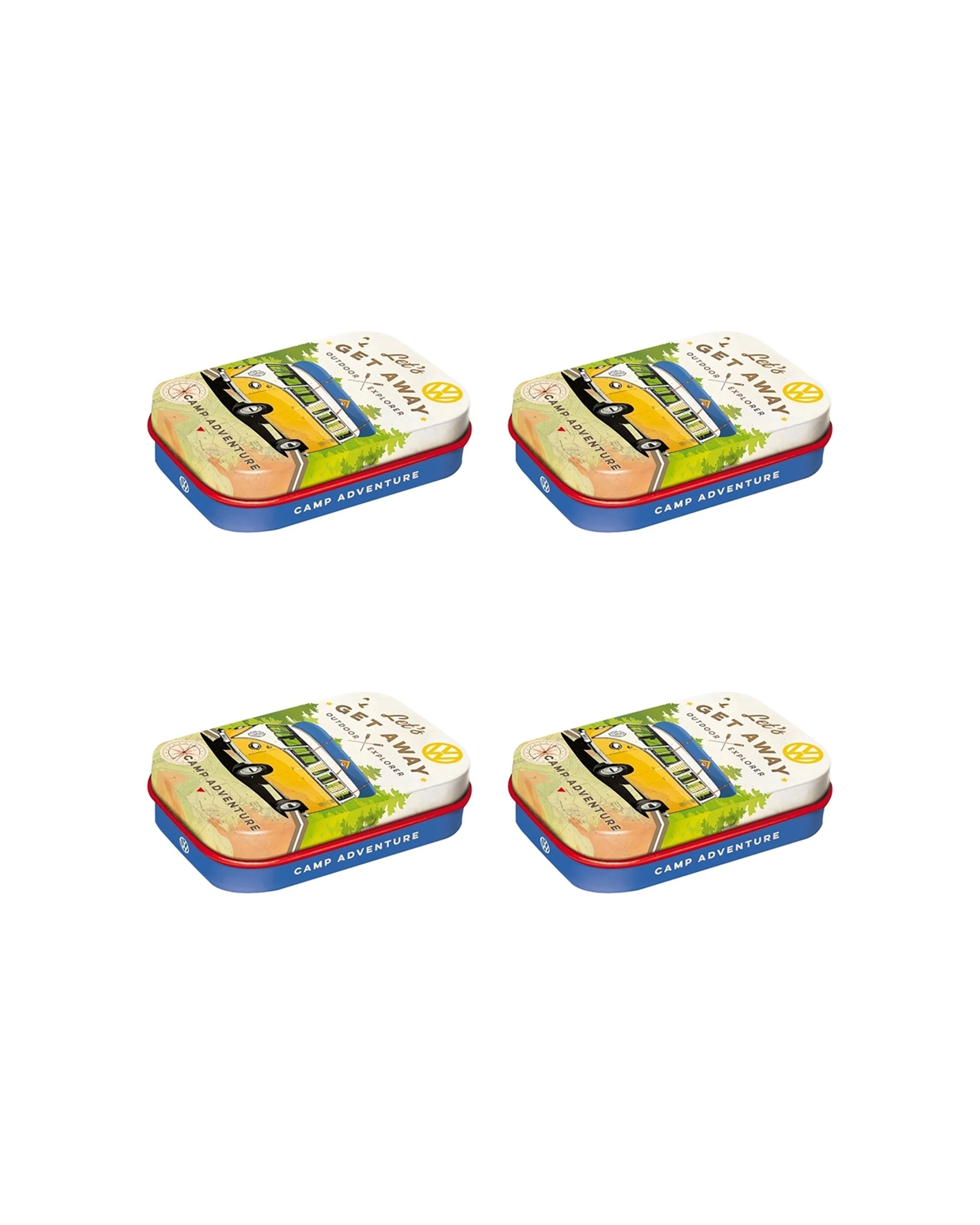 1 Nostalgic-Art 4PK Pocket Box with Mints - VW Let's Get Away - Black, 1 of 2