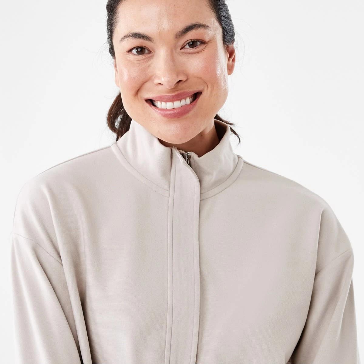 4 Active Womens Half Zip Mid Layer Sweatshirt DOLPHIN GREY, 4 of 7