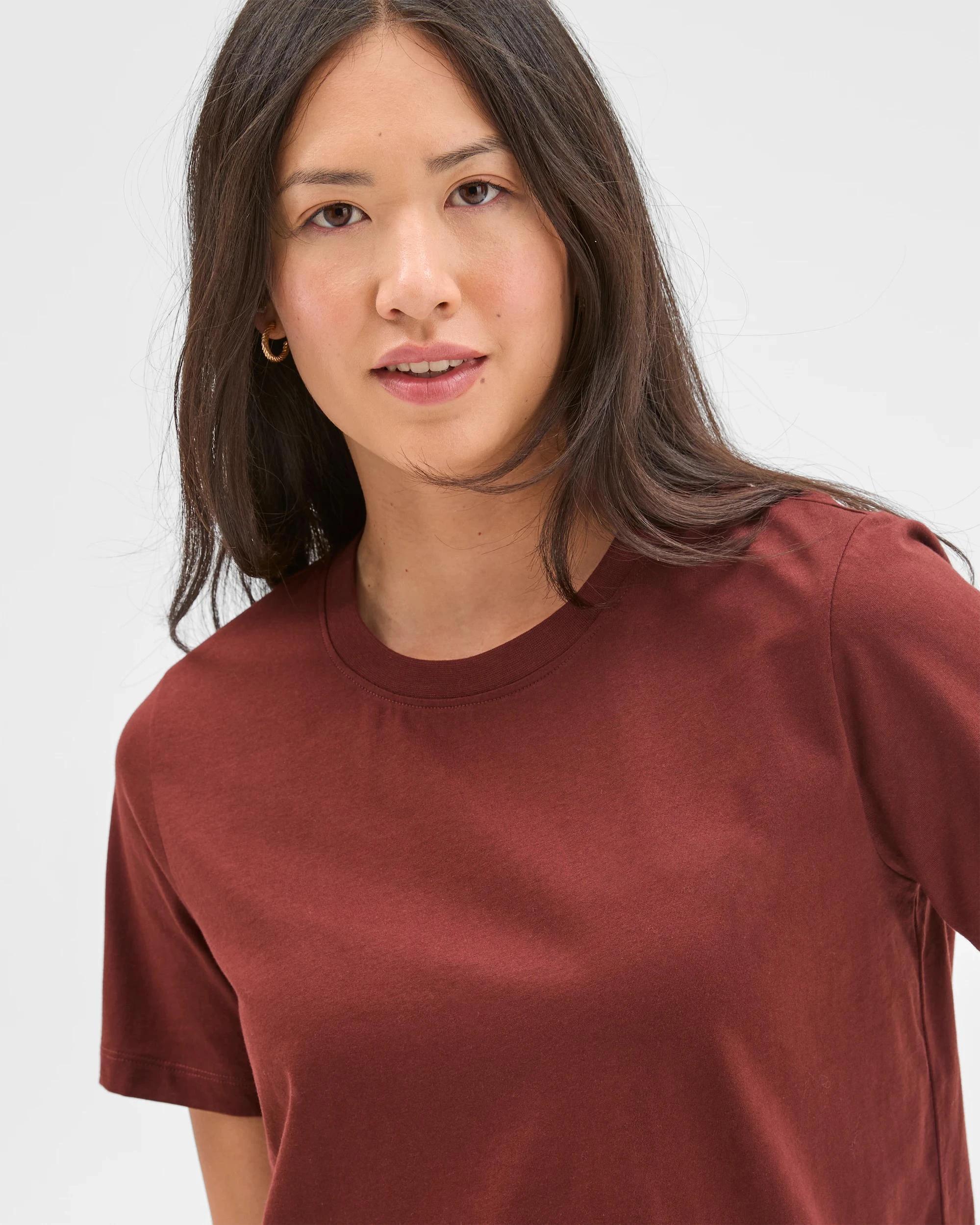 3 Target Woman Australian Cotton Classic T-Shirt AUBURN, 3 of 7