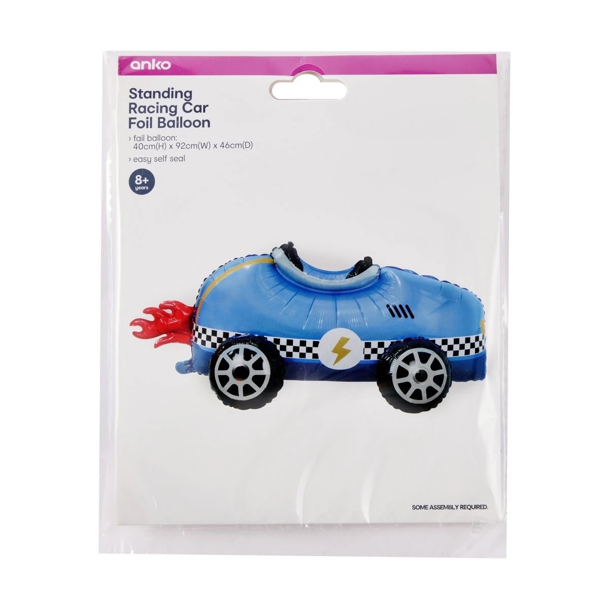 3 Standing Racing Car Foil Balloon, 3 of 3