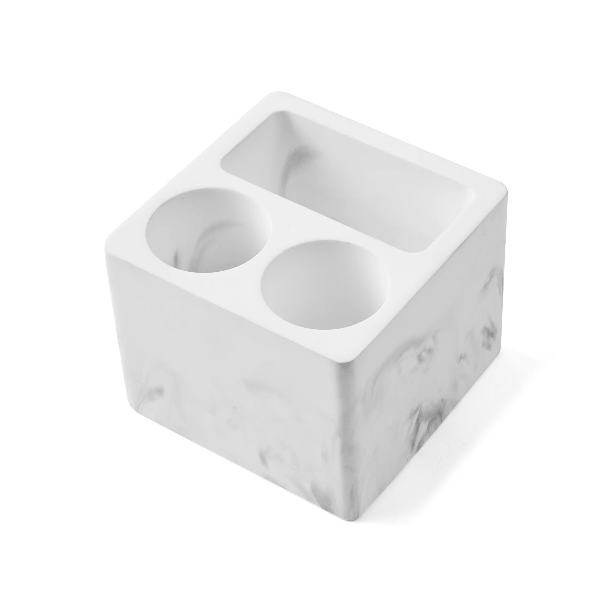 4 Marble Look Toothbrush Holder and Tray, 4 of 8