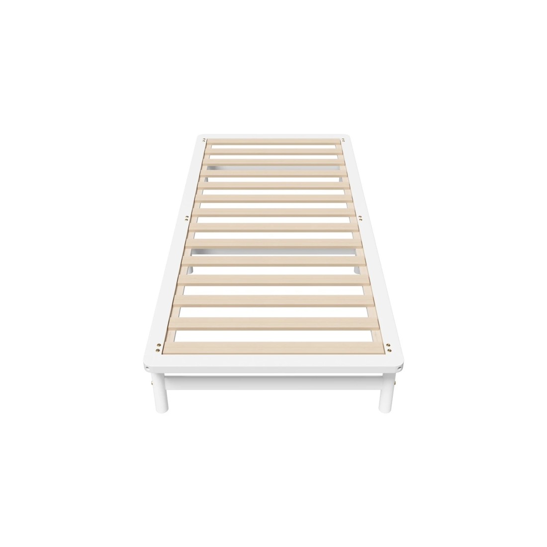 8 Oikiture Wooden Bed Frame Single Beds Base Solid Pine Timber Platform
 - White, 8 of 10