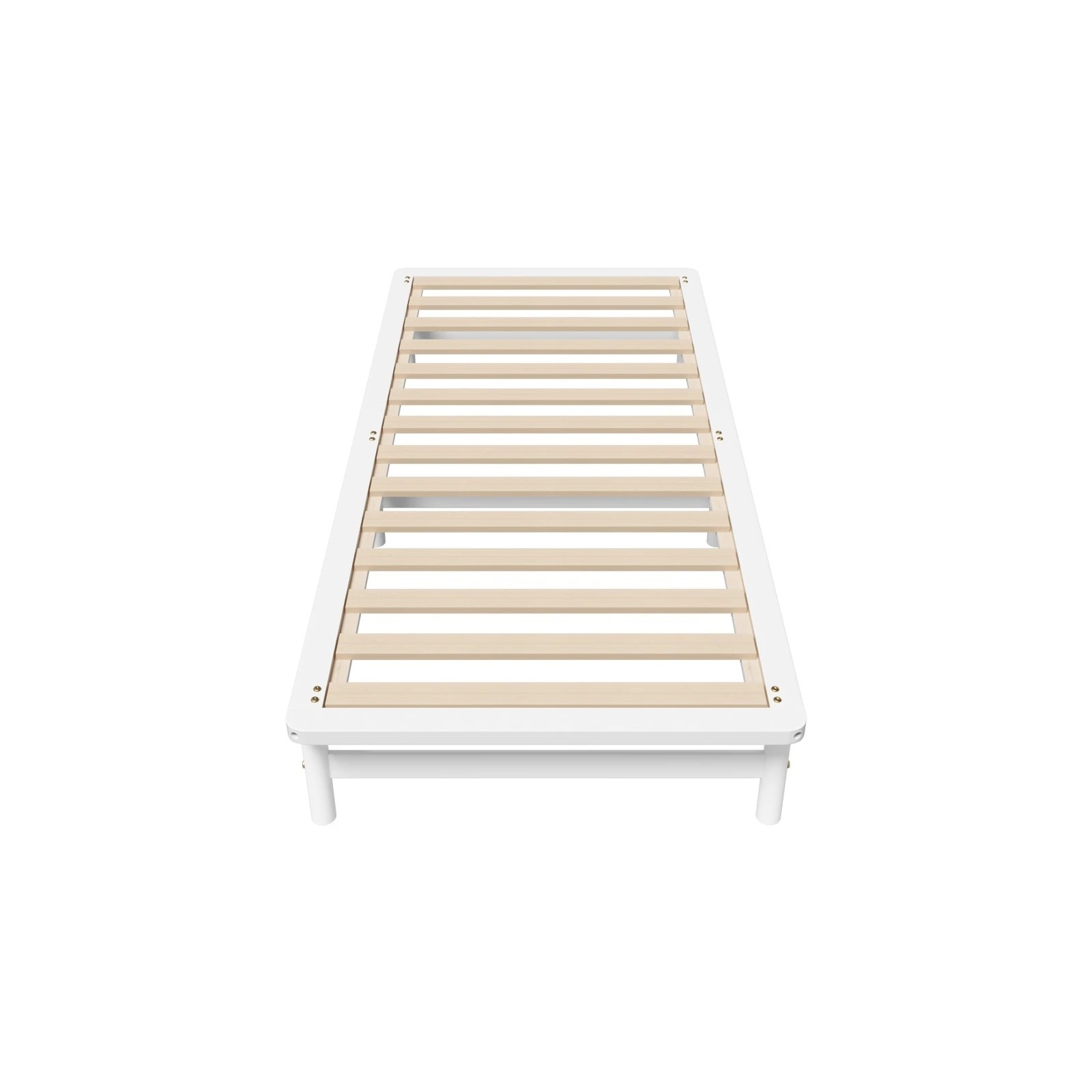 8 Oikiture Wooden Bed Frame Single Beds Base Solid Pine Timber Platform
 - White, 8 of 10