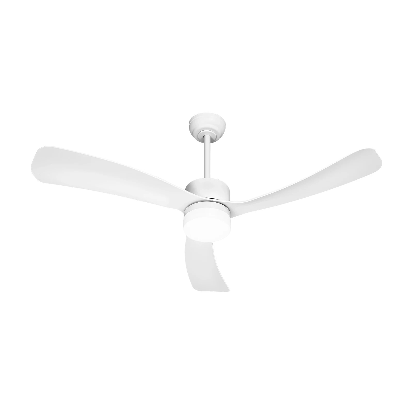 1 Vevare 52" Ceiling Fan With LED Light DC Motor 5 Speed Fans Remote Control - White, 1 of 10