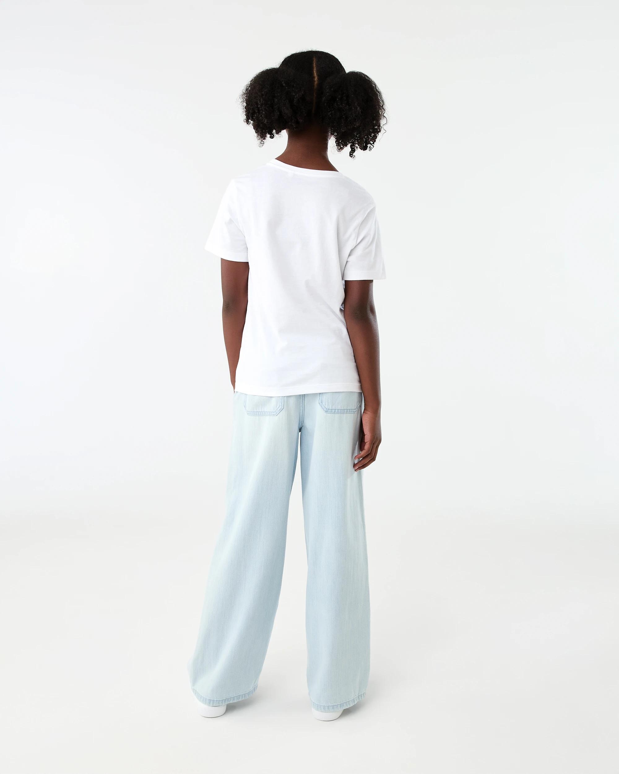7 Wide Leg Elastic Jeans Light Wash, 7 of 7