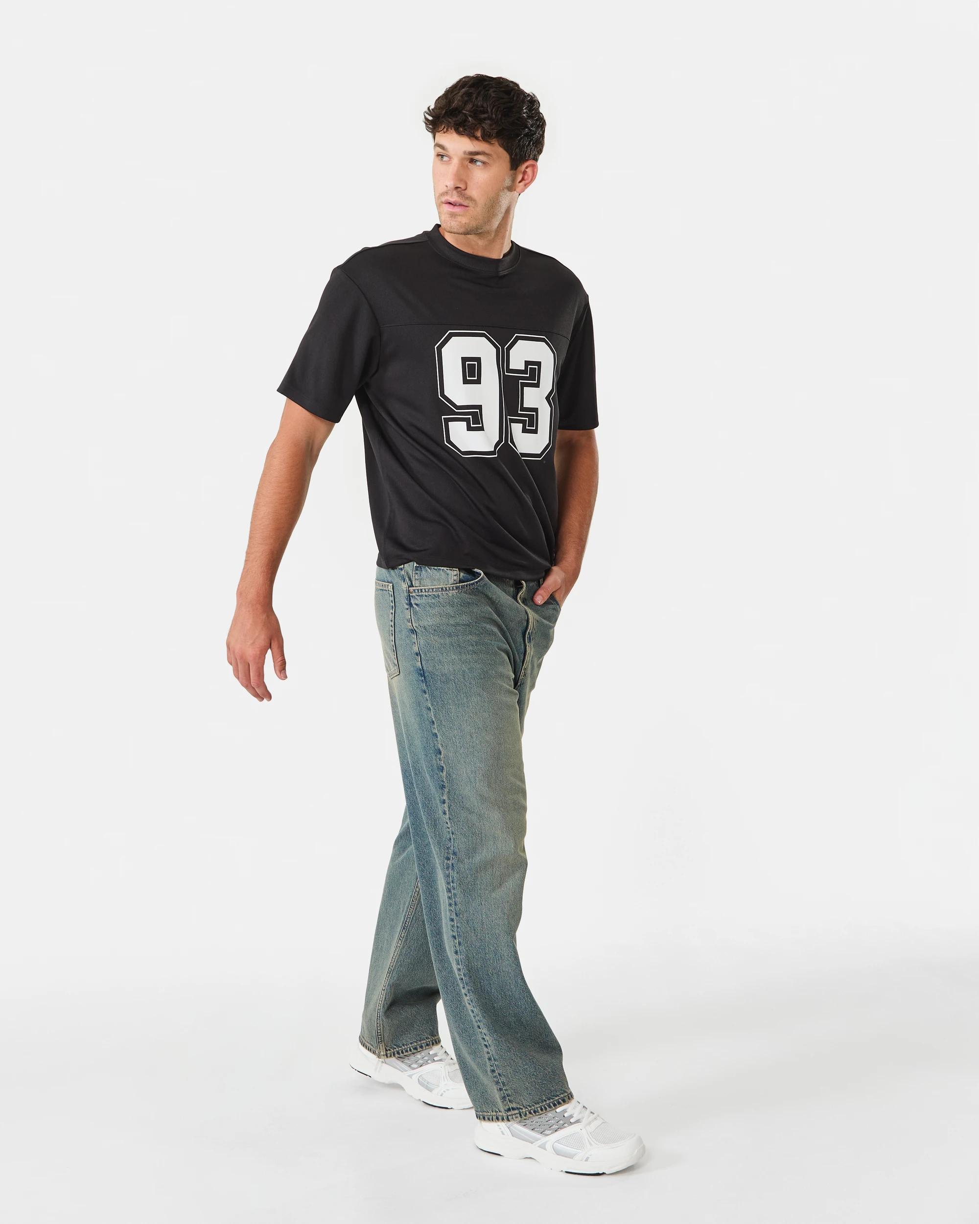 3 Mesh Boxy Print T-shirt Black, 3 of 9