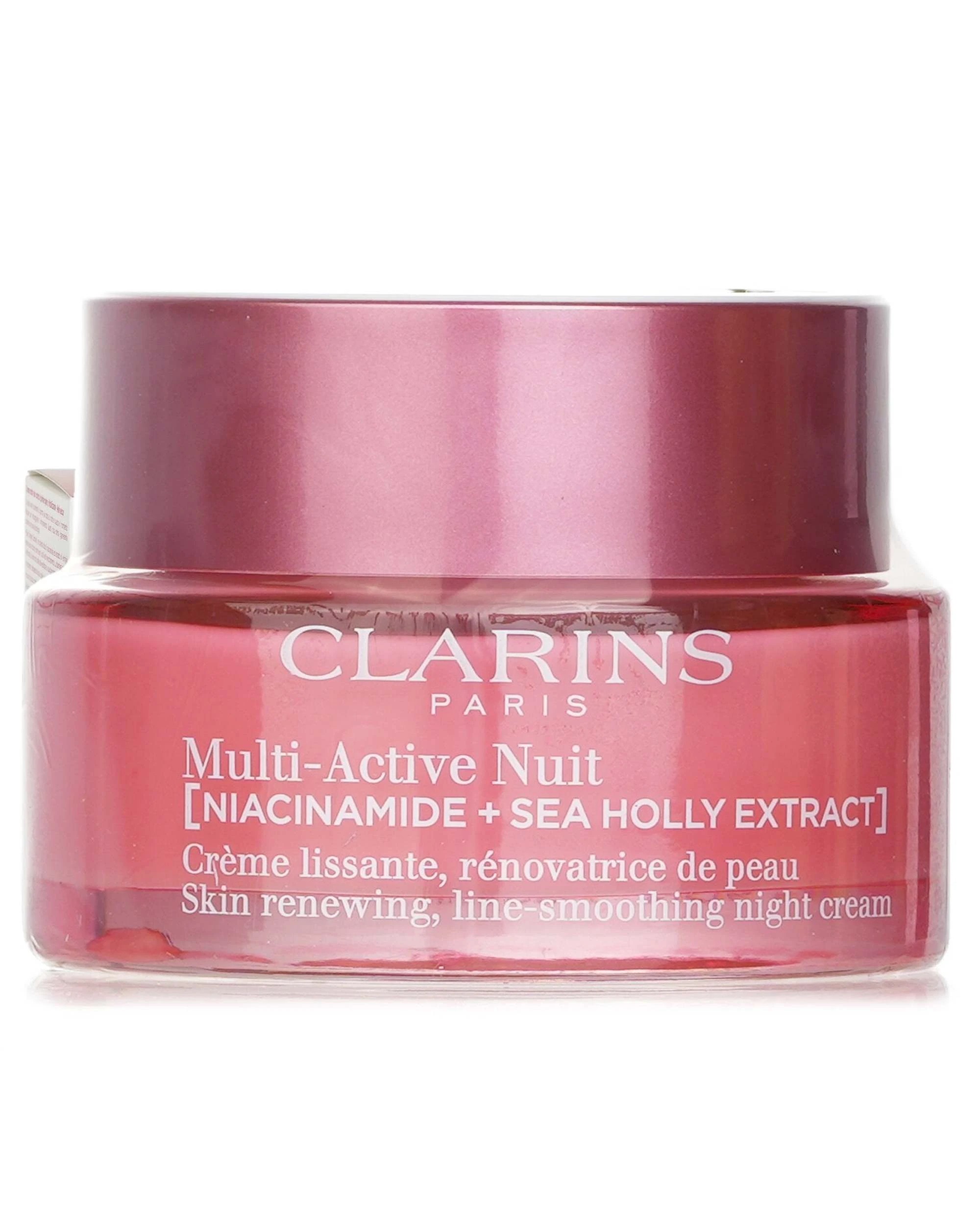 1 Clarins Multi-Active Nuit (Niacinamide + Sea Holly Extract) Skin Renewing Line-Smoothing Night Cream Dry Skin 50ml/1.7oz, 1 of 3