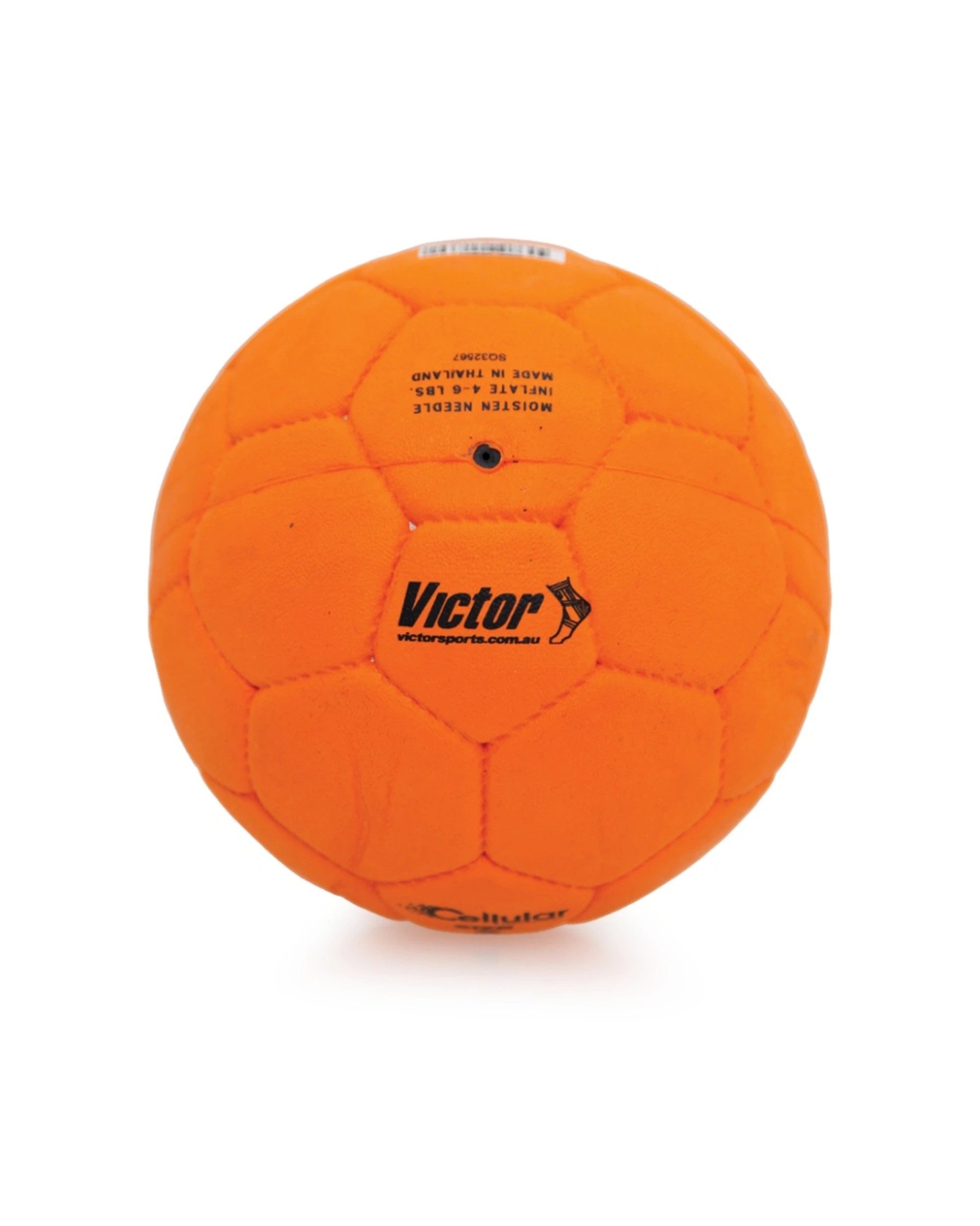 2 Victor Sports Handball Enhanced Grip Soft Touch Cellular Size 2 - Orange, 2 of 3