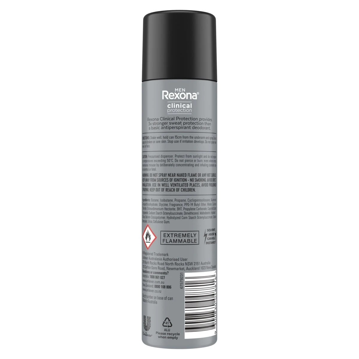 4 Rexona Men Clinical Protection Sport 96H Antiperspirant Deodorant 180ml, 4 of 7