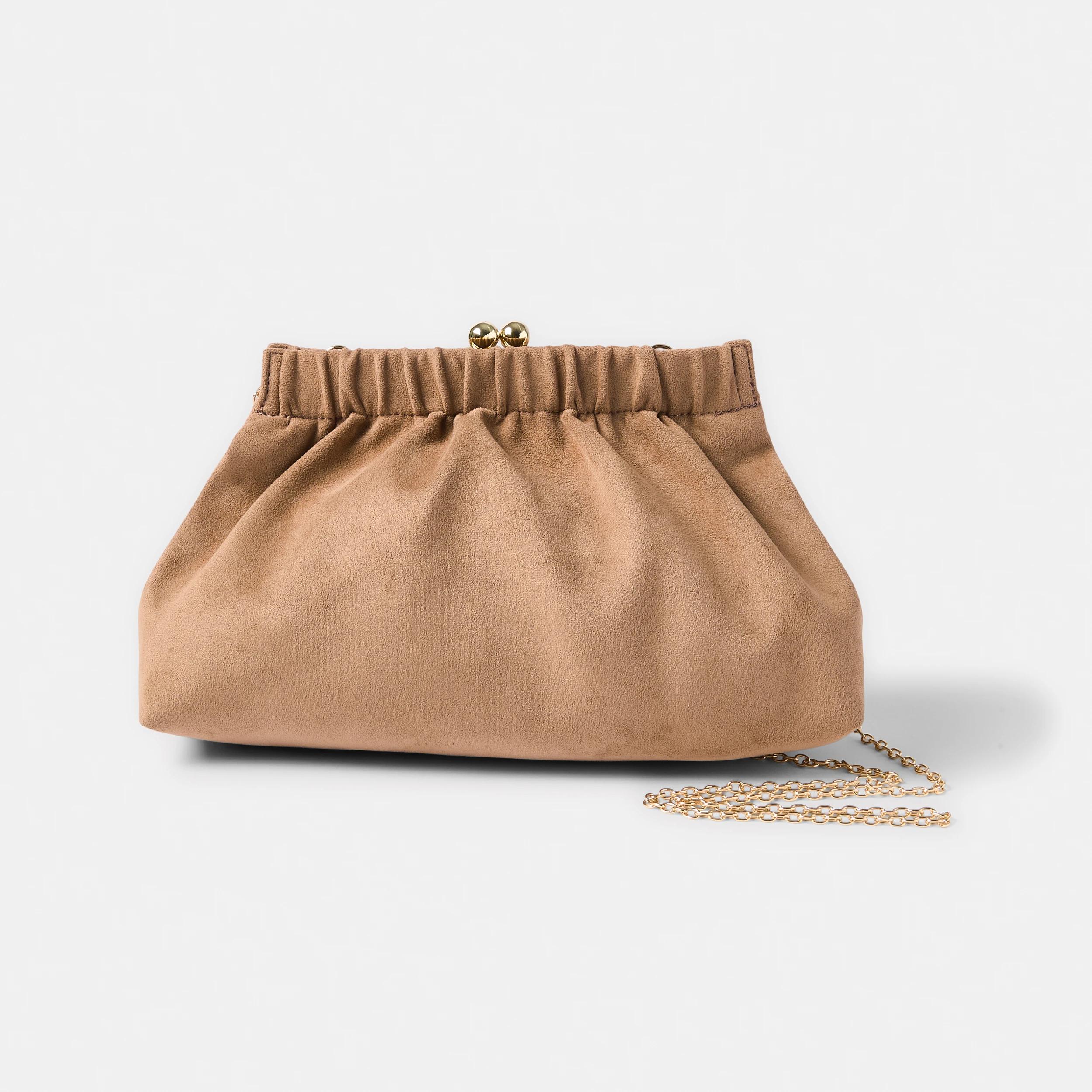 1 Kiss Lock Clutch Hzlt Latte, 1 of 5