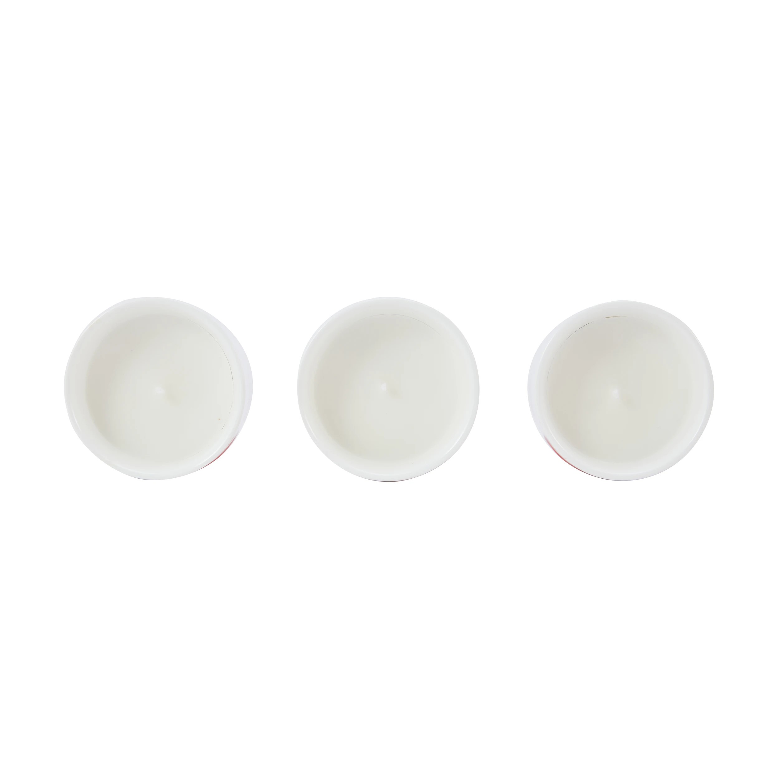 4 Christmas Bow Ceramic Candle Set, 4 of 5