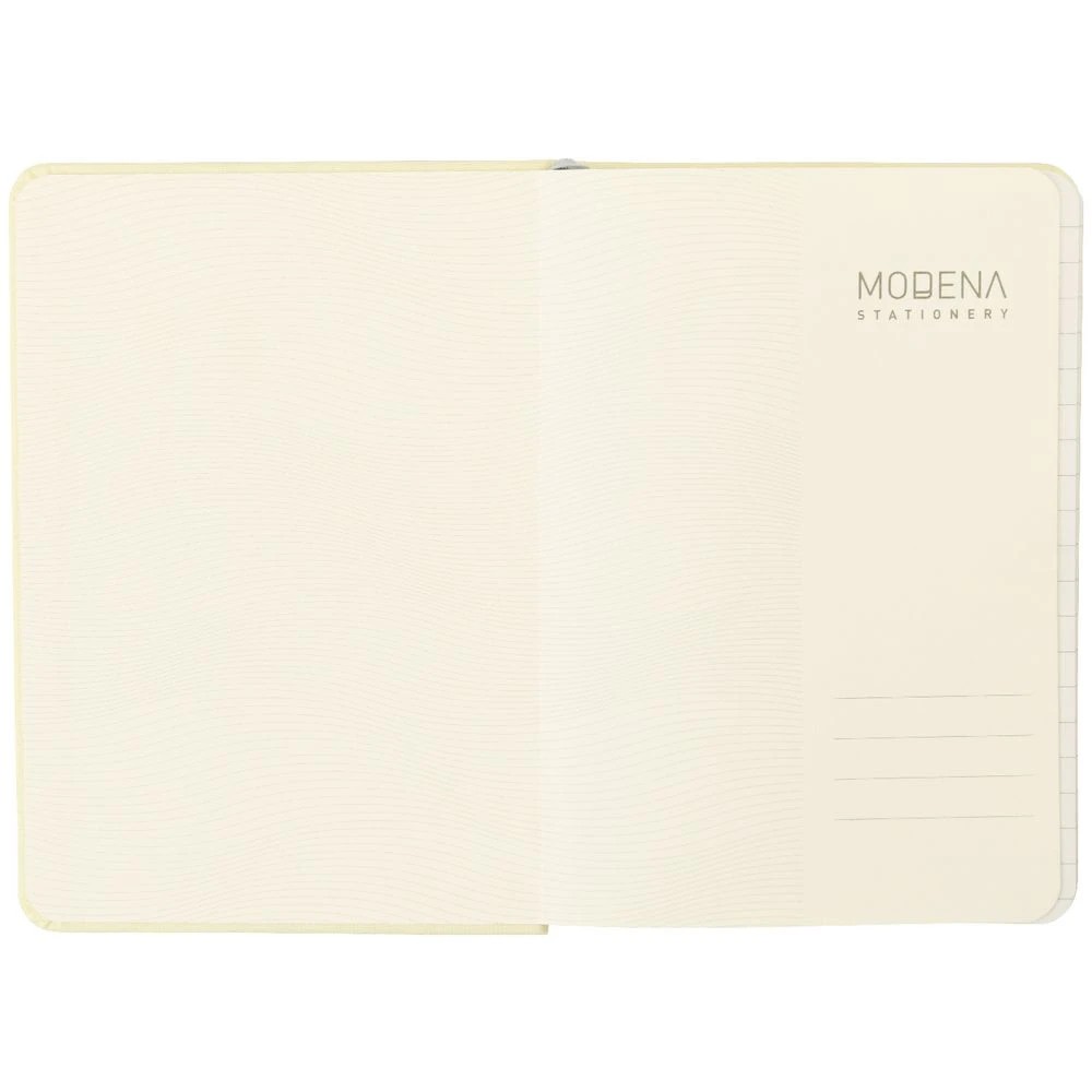 3 Modena A6 Linen Ruled Notebook Buttermilk, 3 of 5