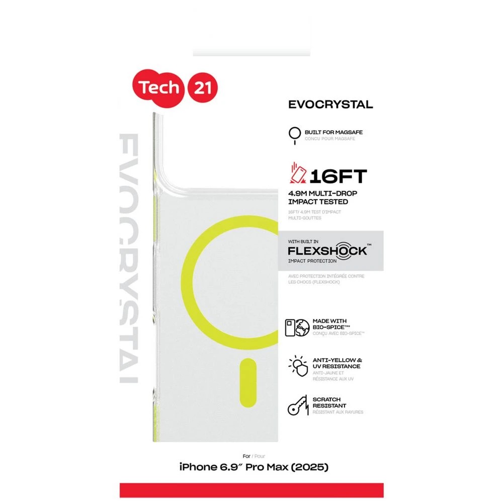 5 Tech21 EvoCrystal iPhone 17 Pro Max MagSafe Case Green, 5 of 5