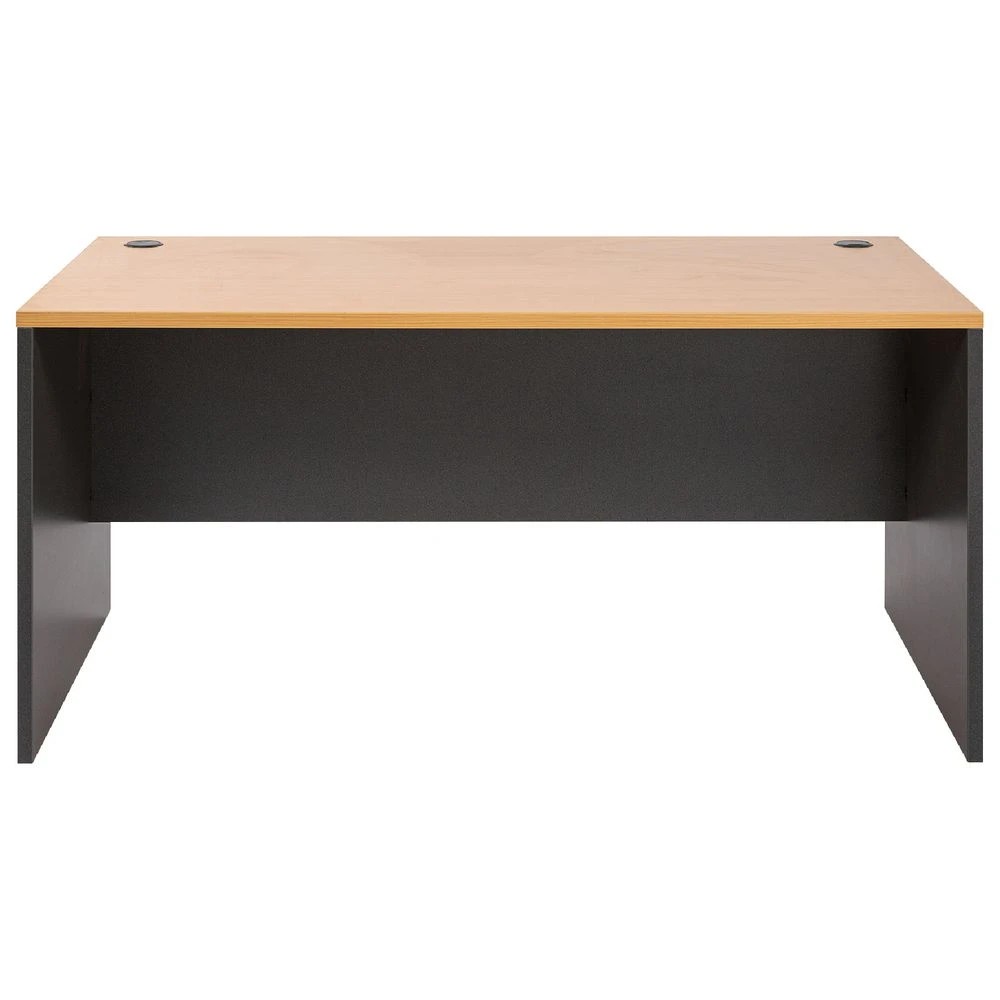 2 Velocity Desk 1500mm Golden Beech and Ironstone Grey Desks, Tables and Workstations, 2 of 6