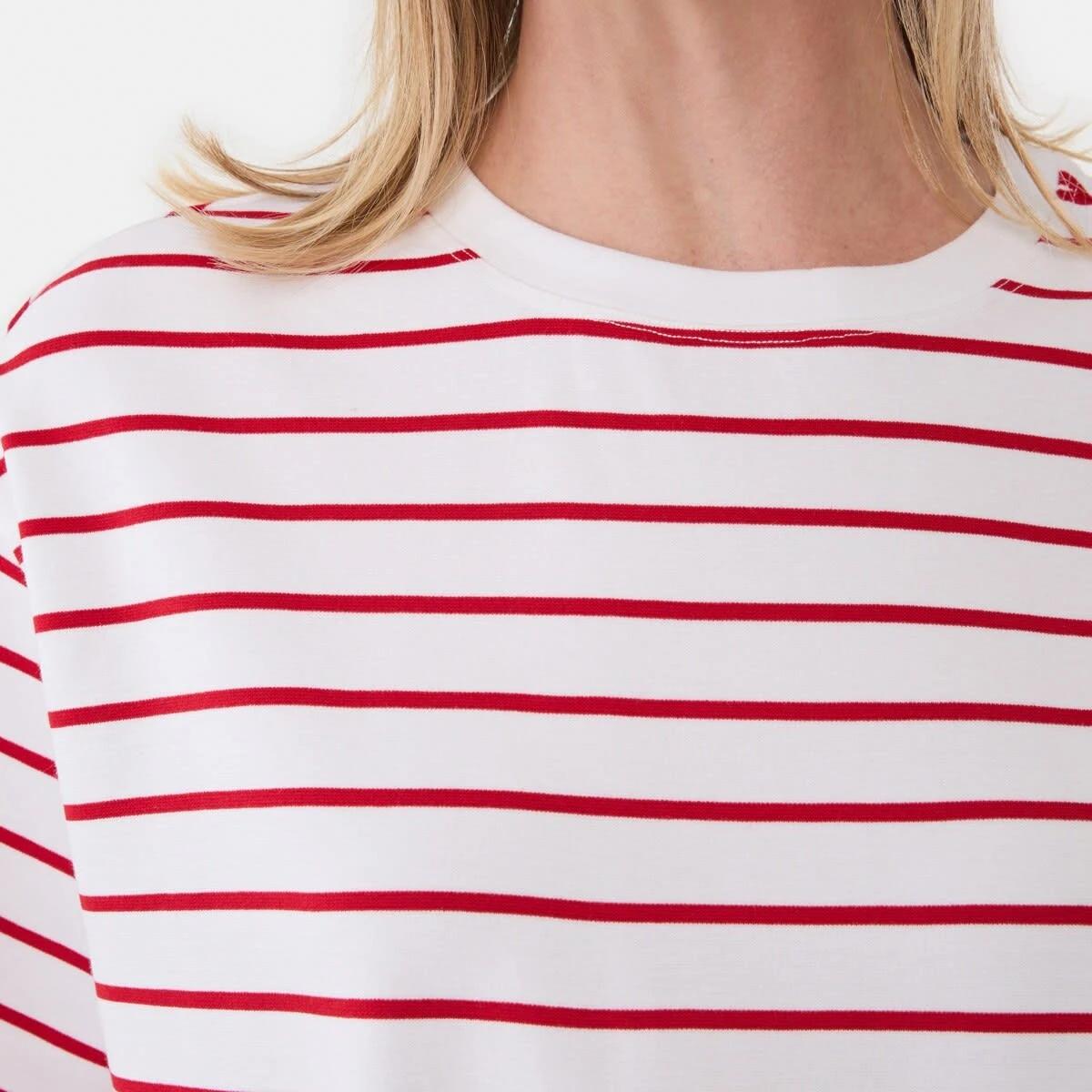 5 Short Sleeve Elevated T-shirt Red Strp, 5 of 5