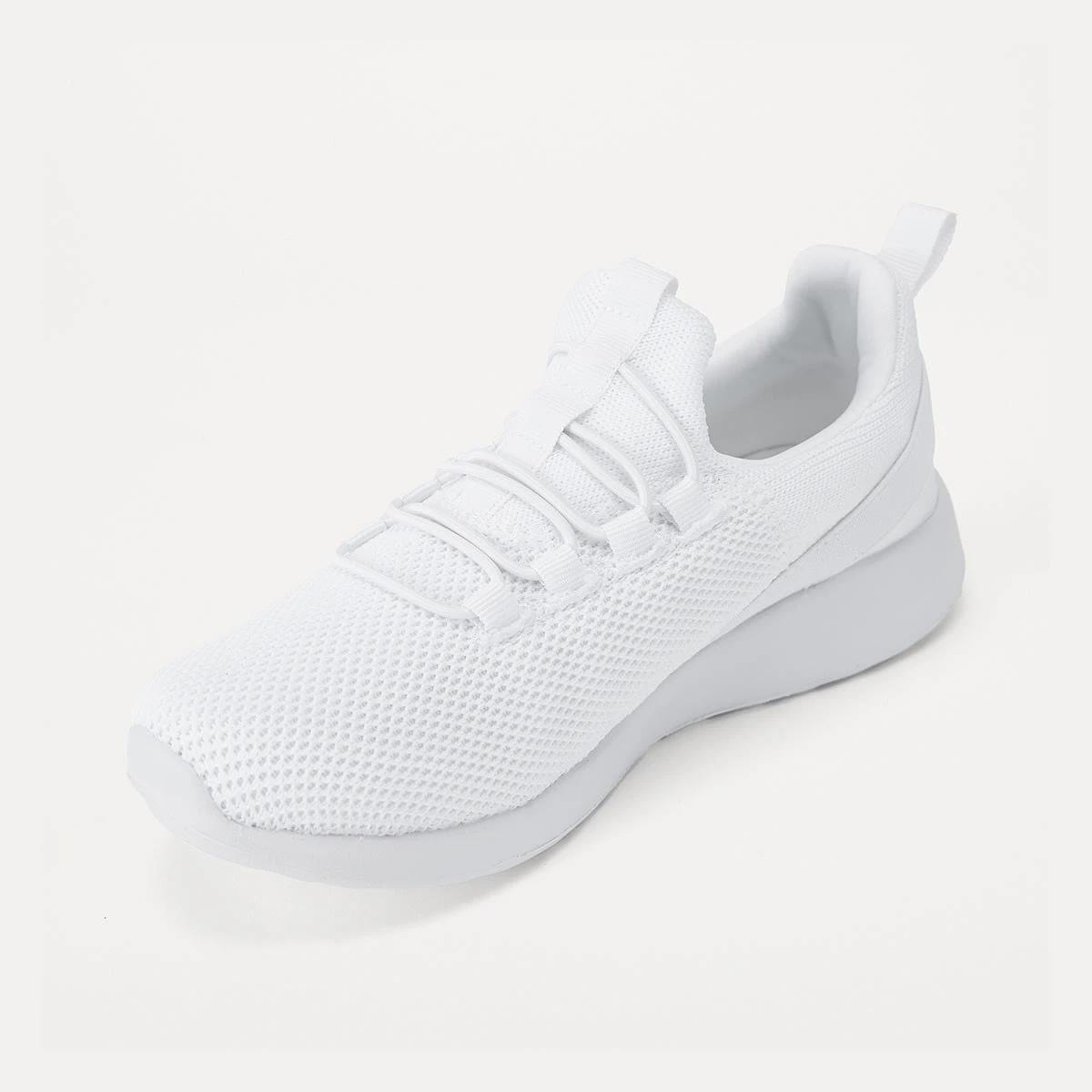 3 Comfort Sneakers with Elastic Laces WHITE, 3 of 5