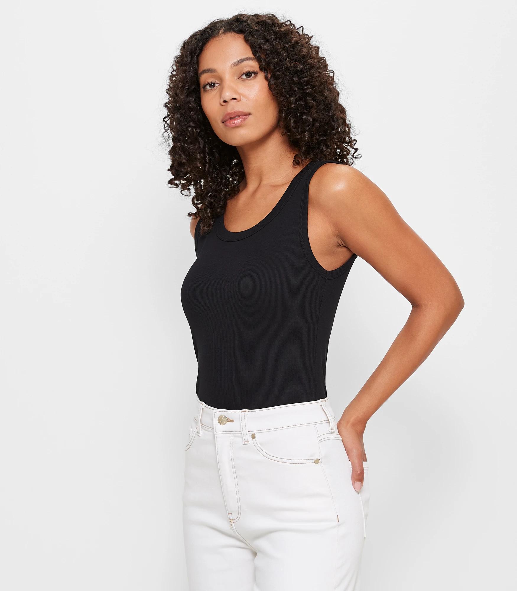 7 Target Australian Cotton Rib Tank Top BLACK, 7 of 9