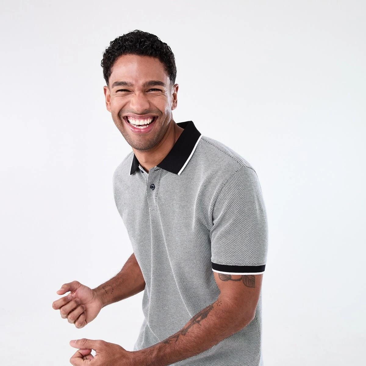 4 Jacquard Polo Shirt JACQUARD BLACK, 4 of 6
